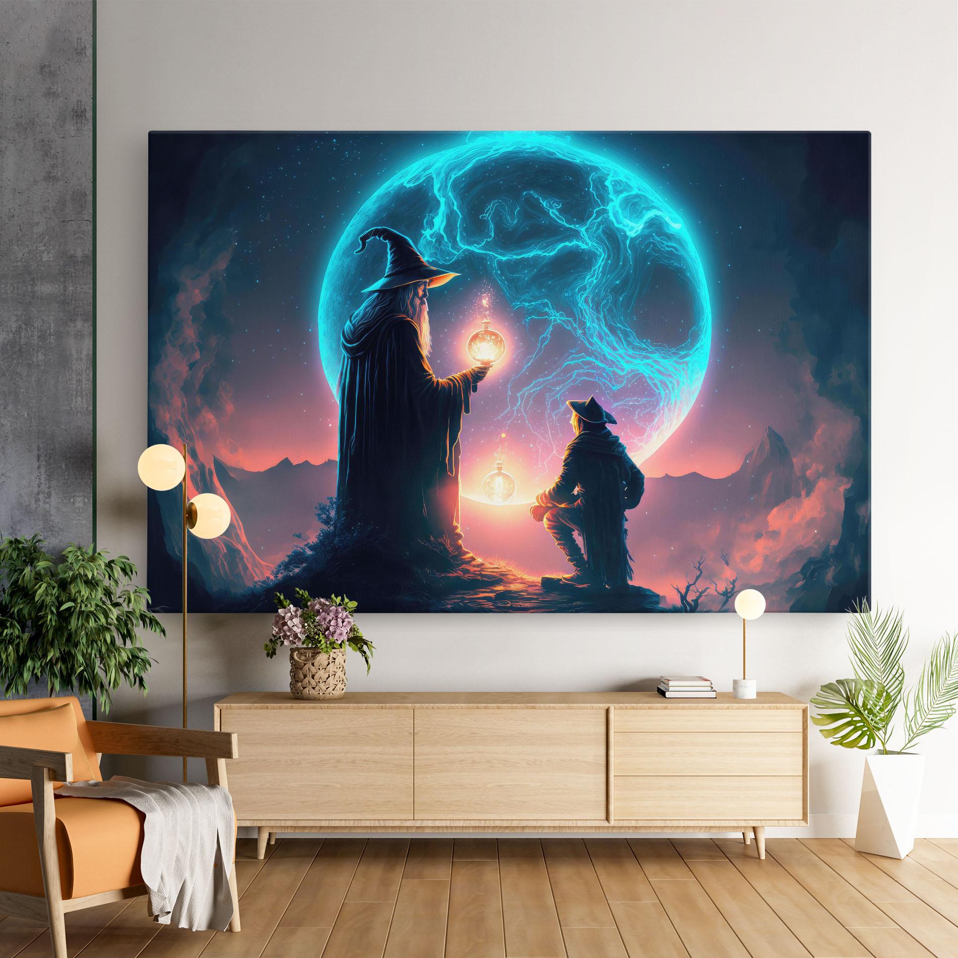 Vászonkép Wizard Magic mockup 9