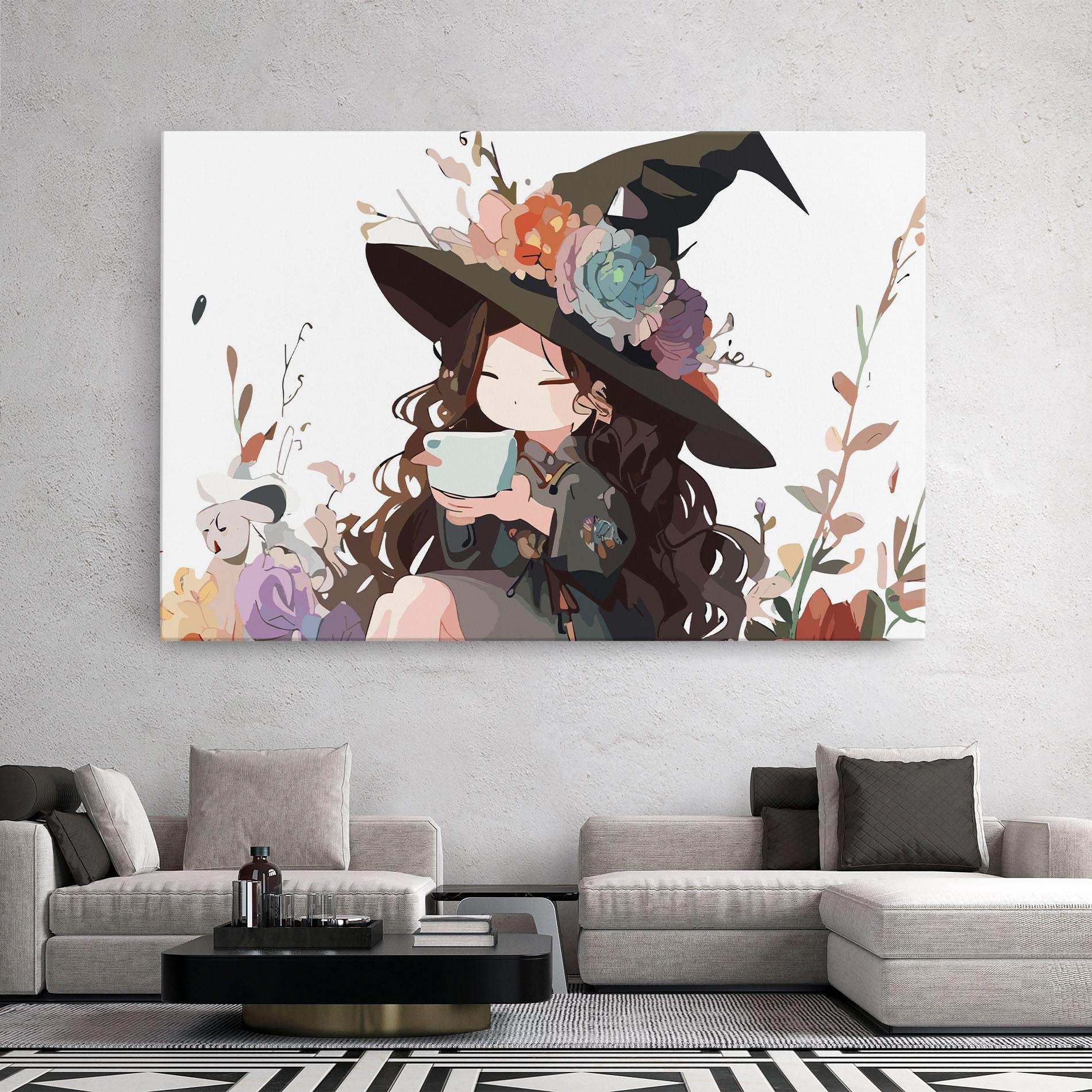 Vászonkép Cute Witch mockup 2