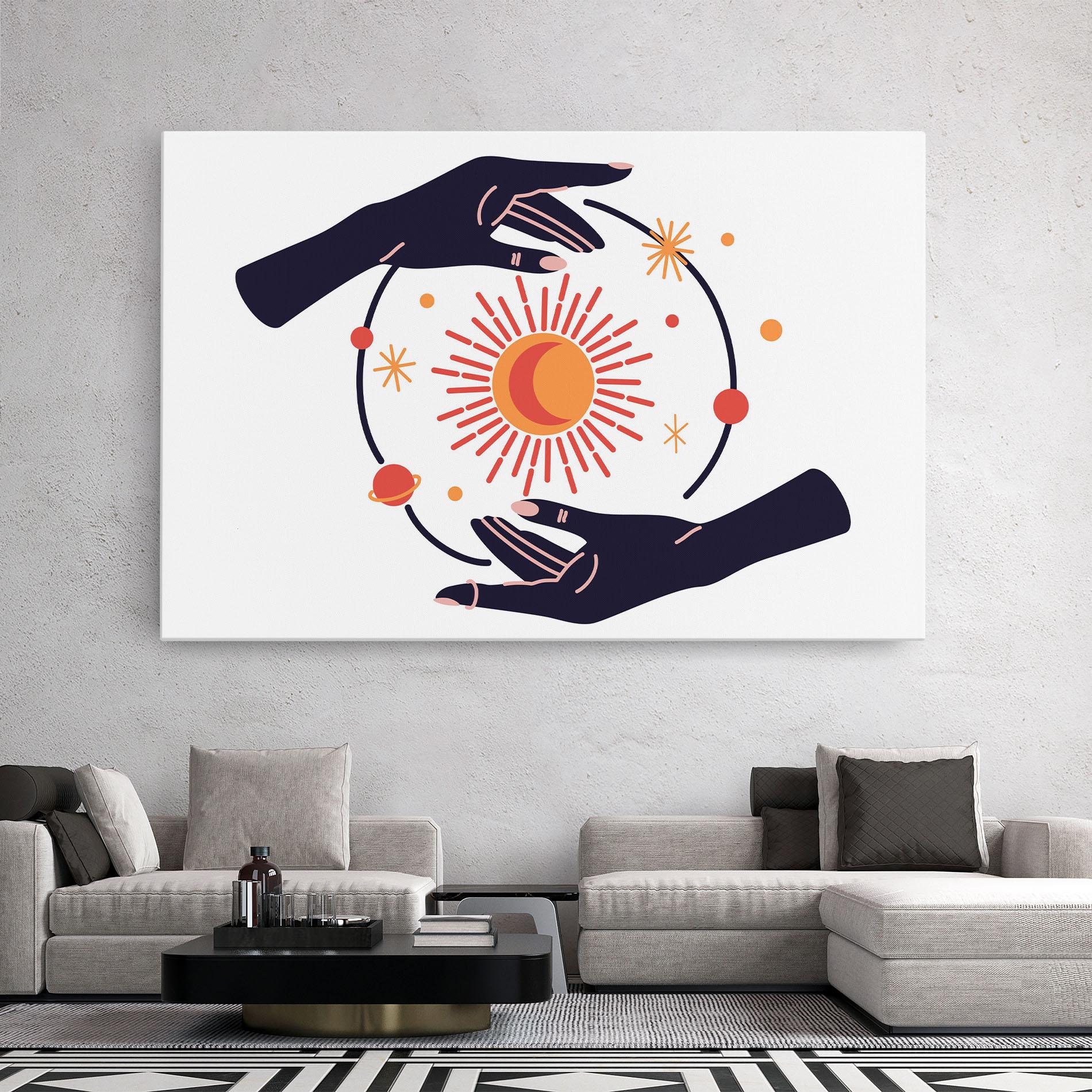 Vászonkép Purple Magic Hands mockup 2