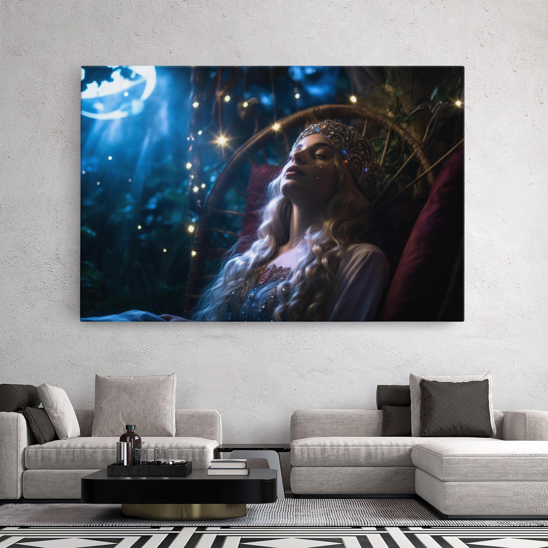 Vászonkép Witch Sleeping mockup 2