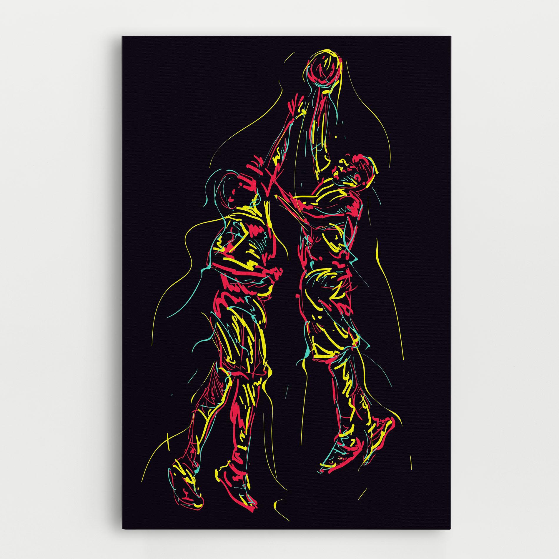 Vászonkép Basket Line Jump mockup 0