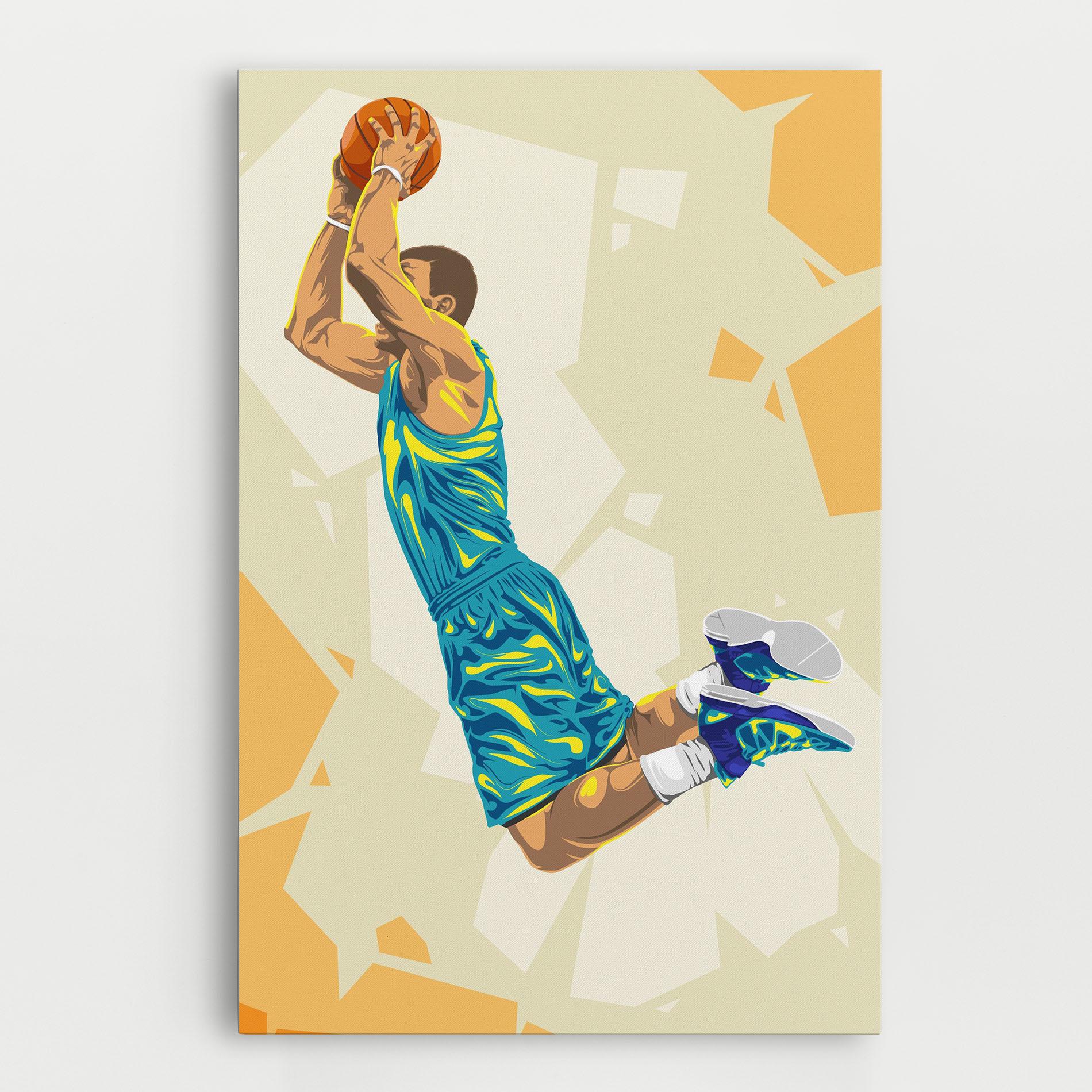 Vászonkép Basketball Dunk Pose mockup 0