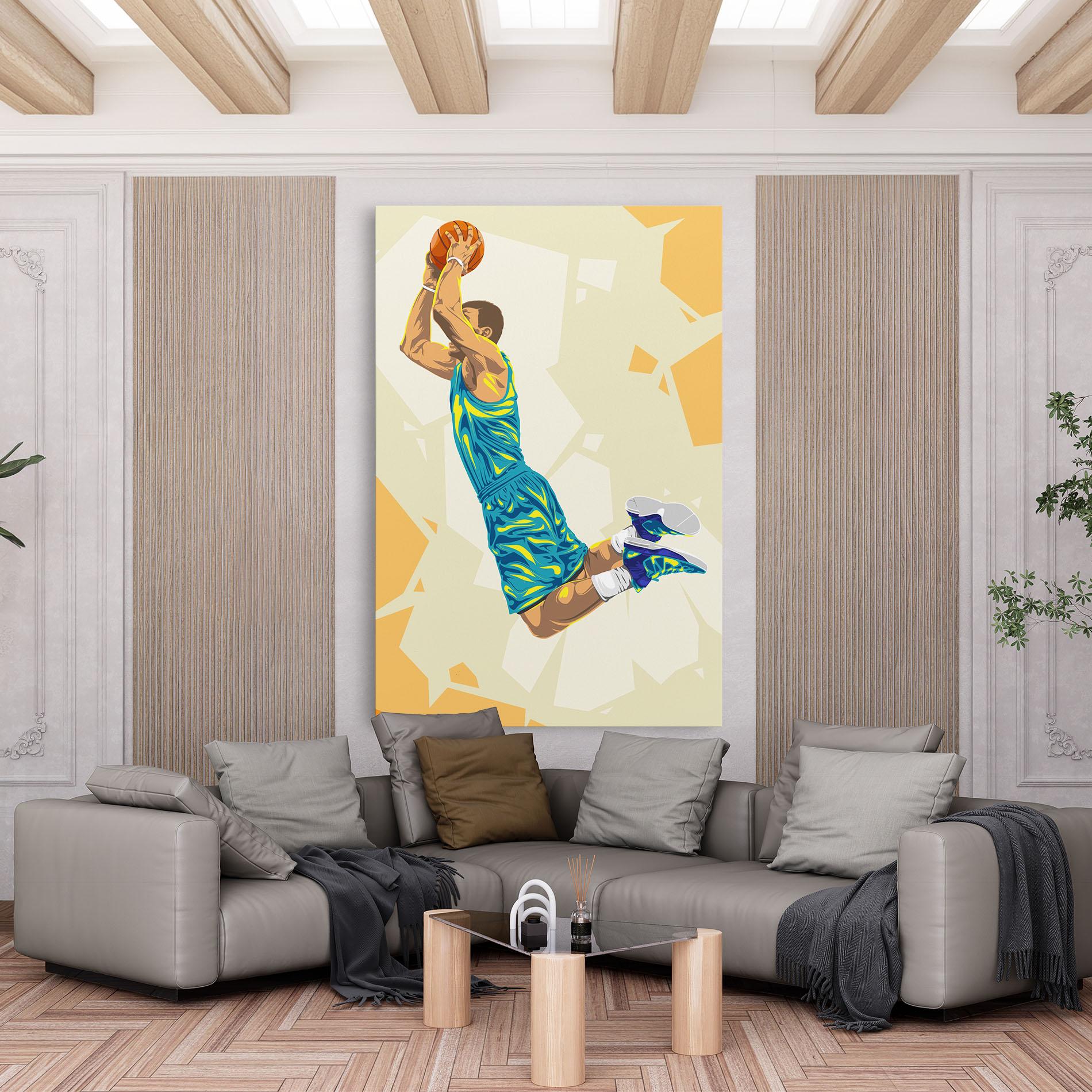 Vászonkép Basketball Dunk Pose mockup 6
