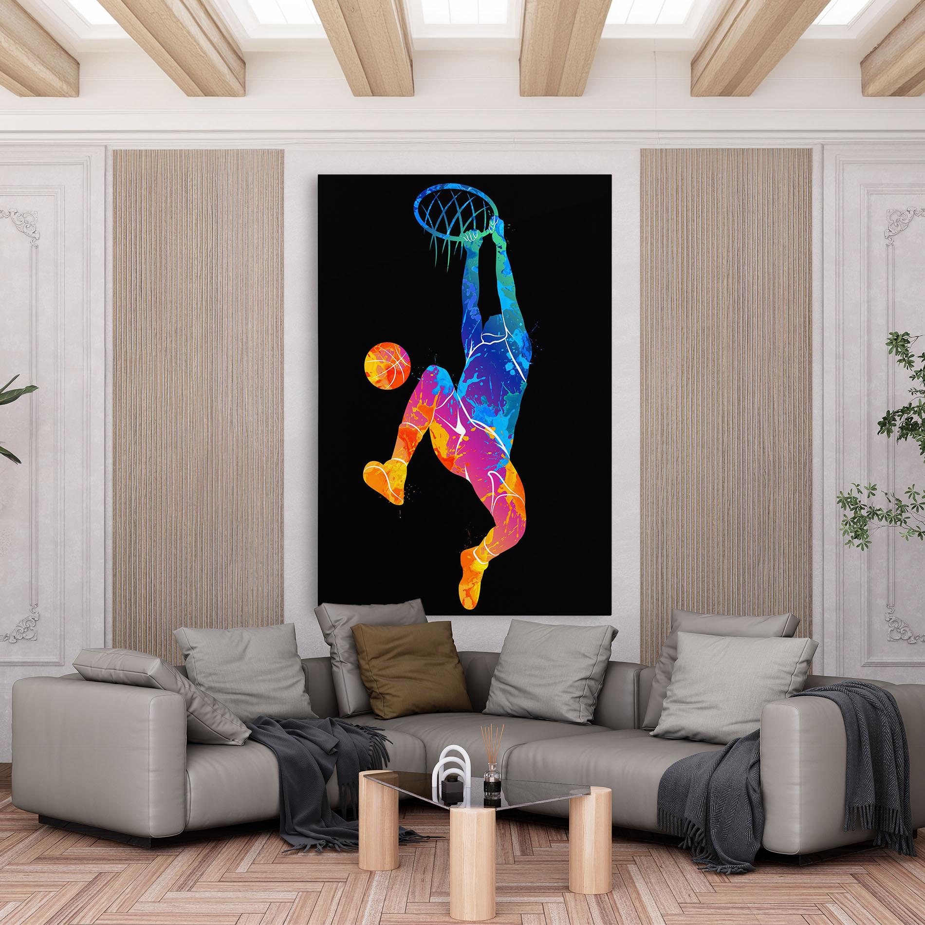 Vászonkép Blue Basket Hoop mockup 6