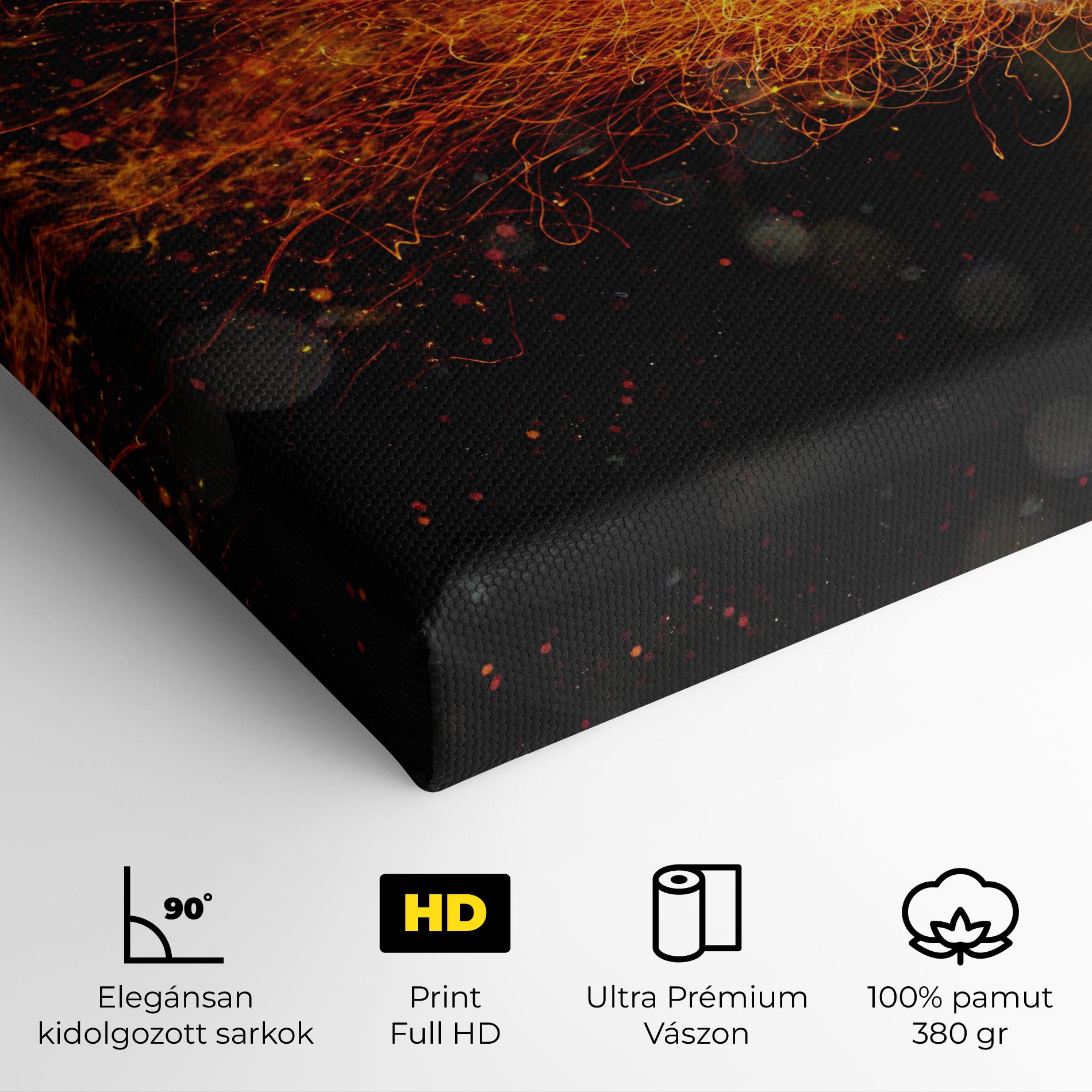 Vászonkép Basket Ball Flame mockup 4