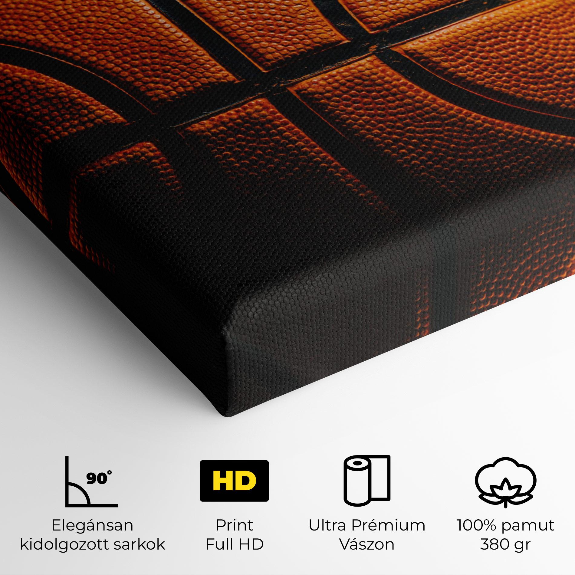 Vászonkép Orange Basketball mockup 4