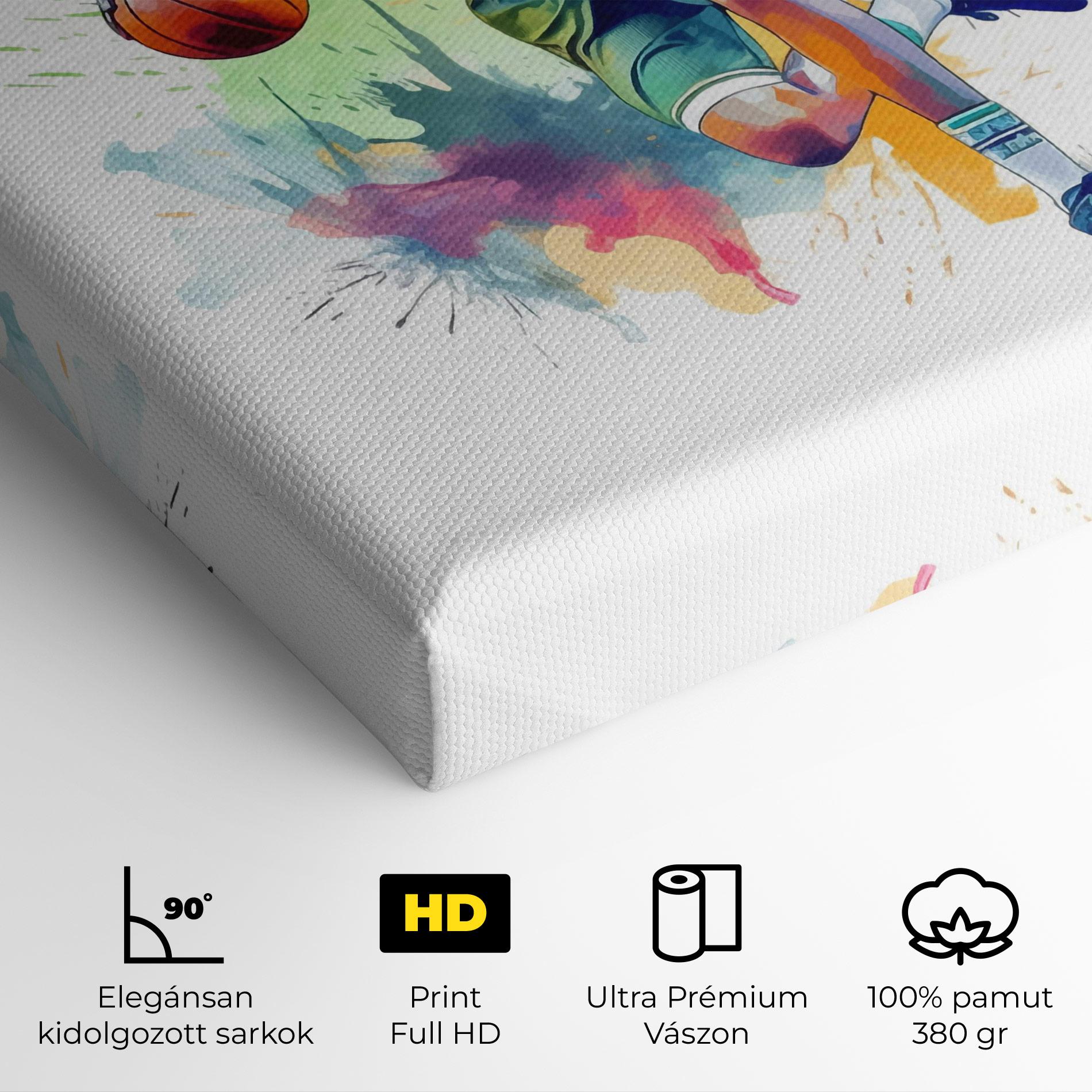 Vászonkép Playing Basket mockup 4