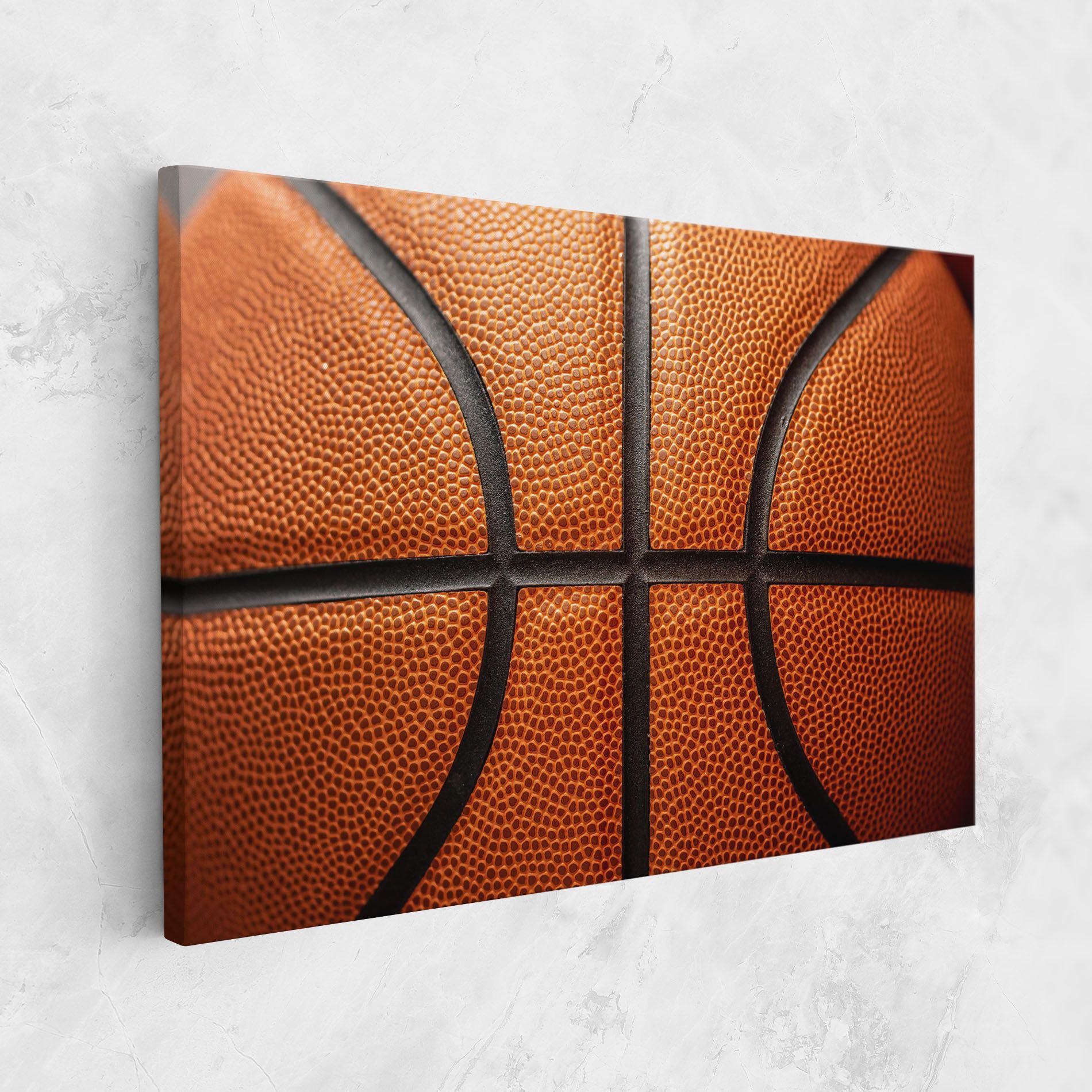 Close Up Leather Basketball mockup 1