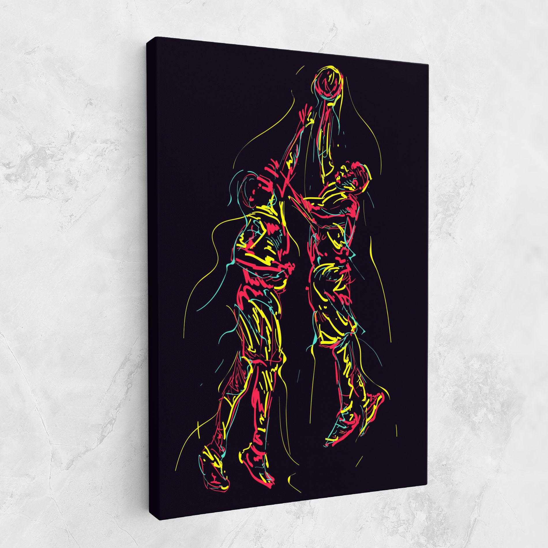 Vászonkép Basket Line Jump mockup 1