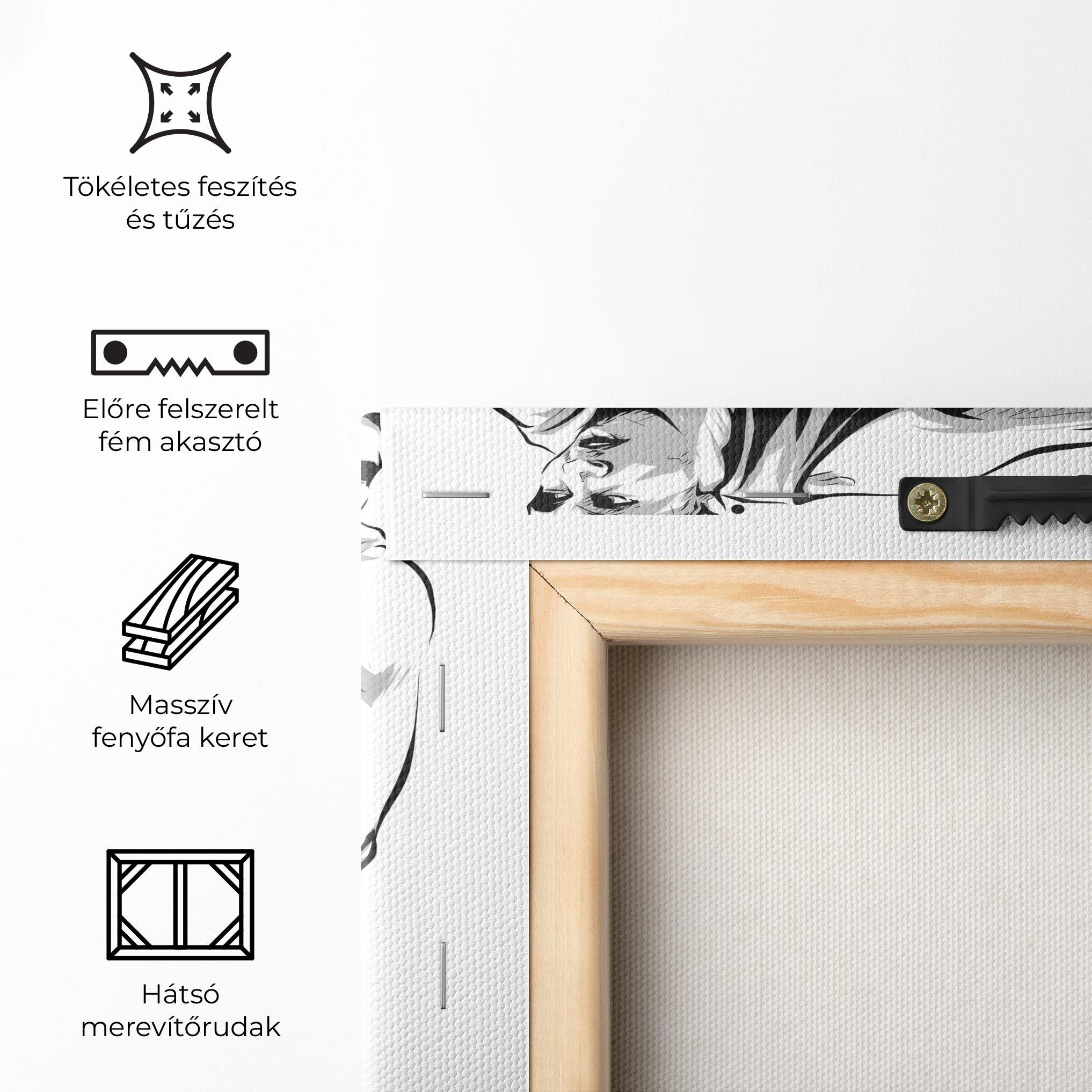 Vászonkép Basketball Player Line mockup 5