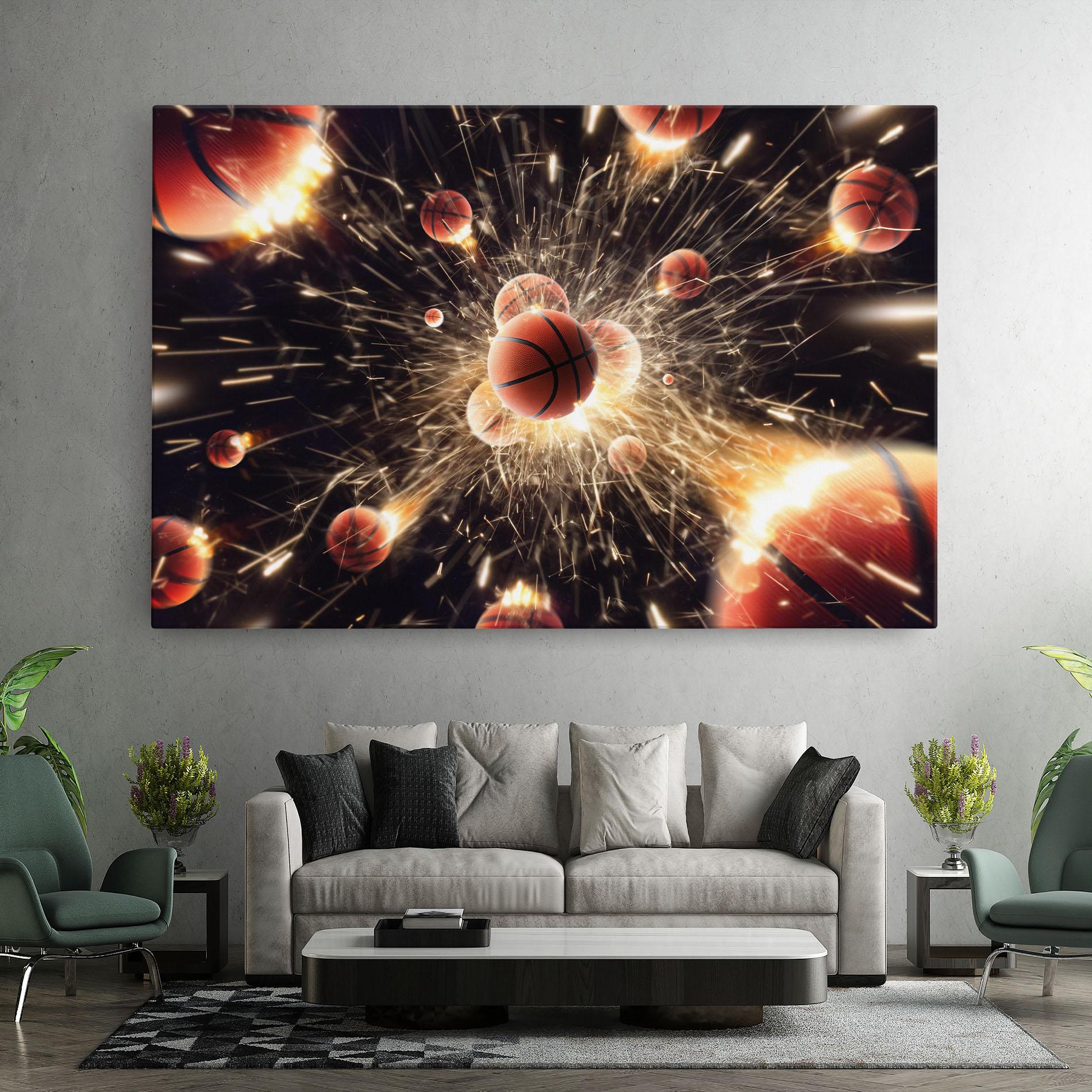 Vászonkép Basketball Explosion mockup 7