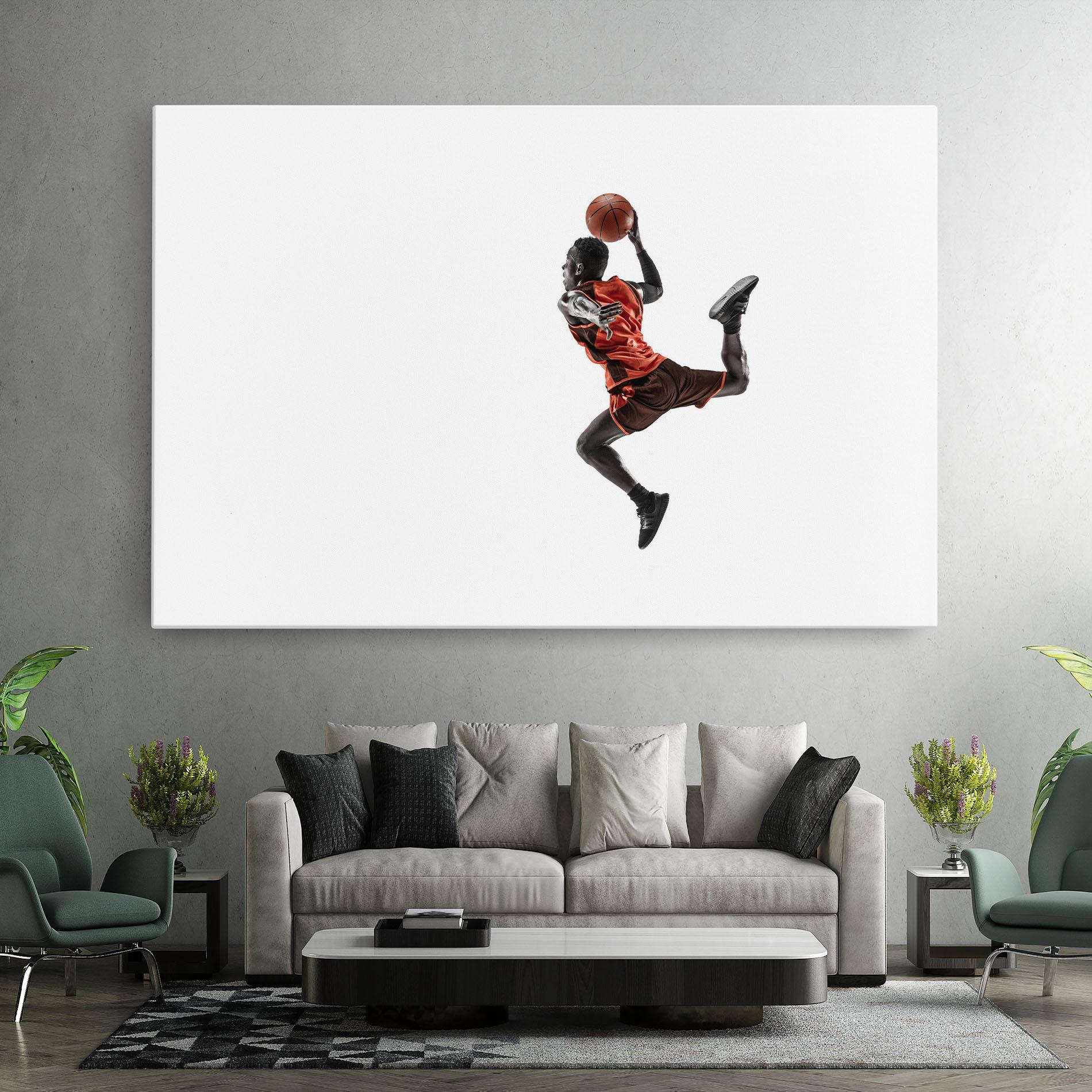 Vászonkép Basketball Player Flying mockup 7