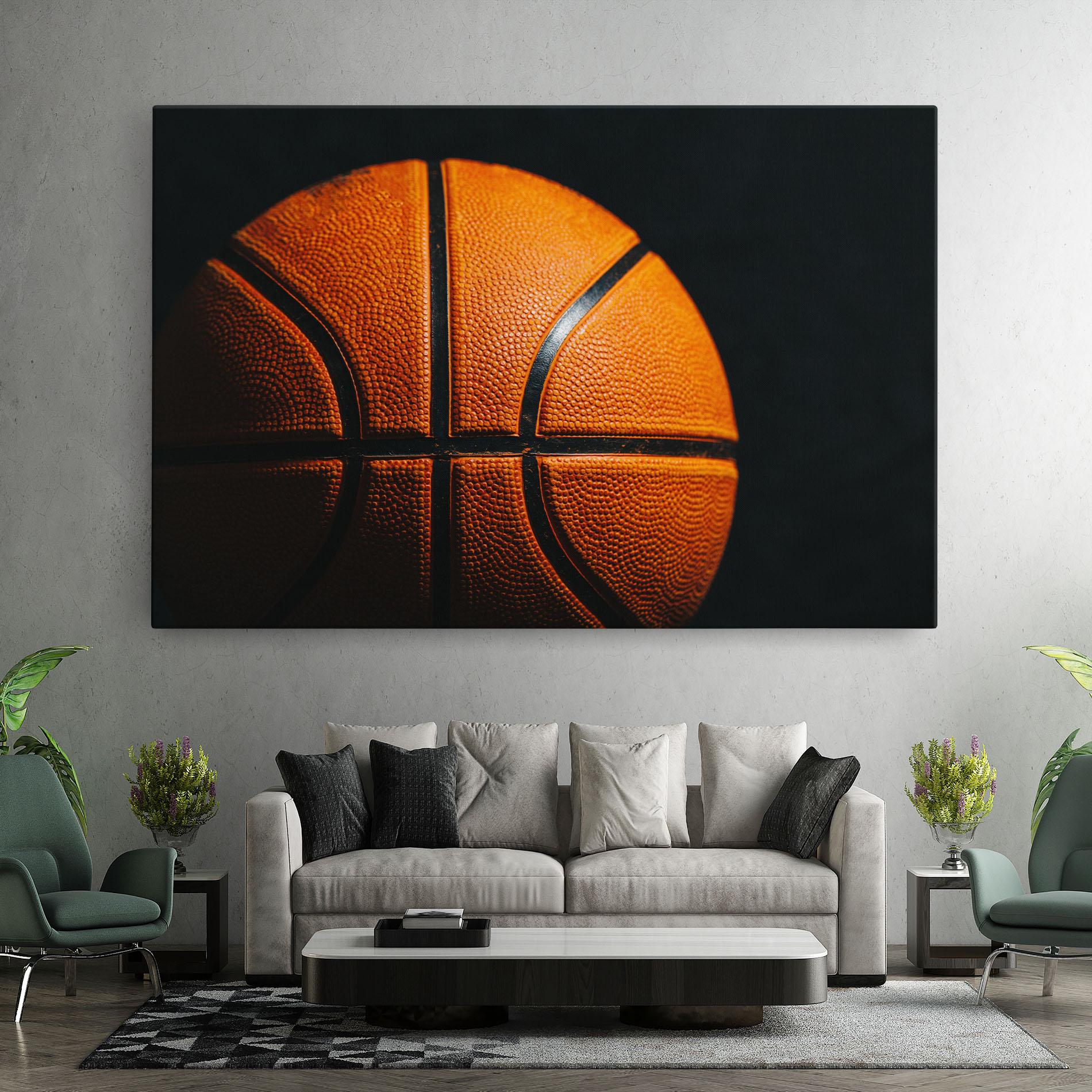 Vászonkép Orange Basketball mockup 7