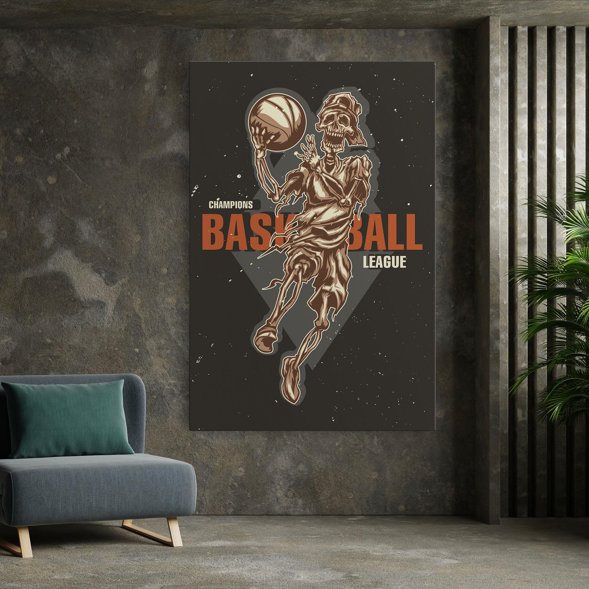 Vászonkép Basketball League mockup 7