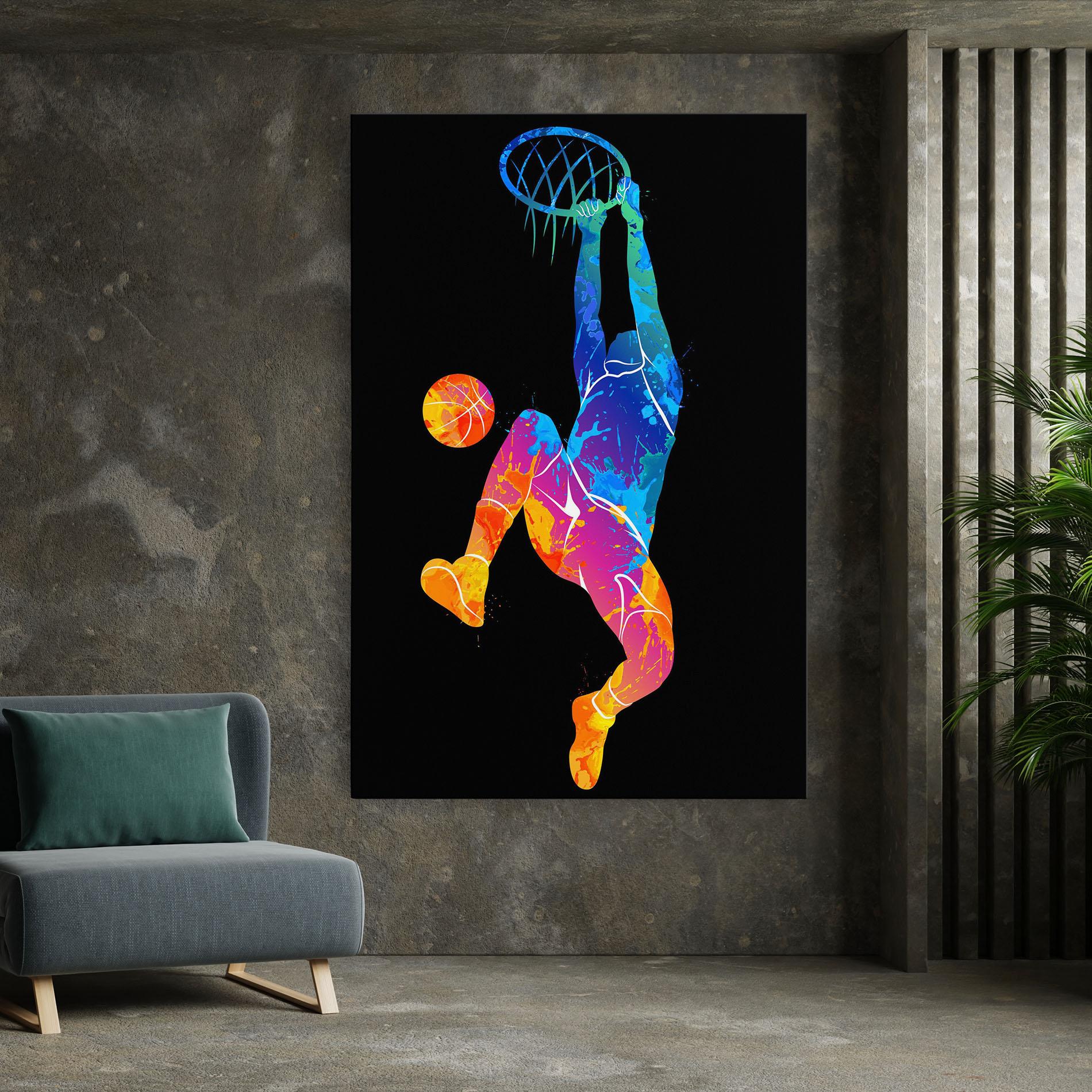 Vászonkép Blue Basket Hoop mockup 7