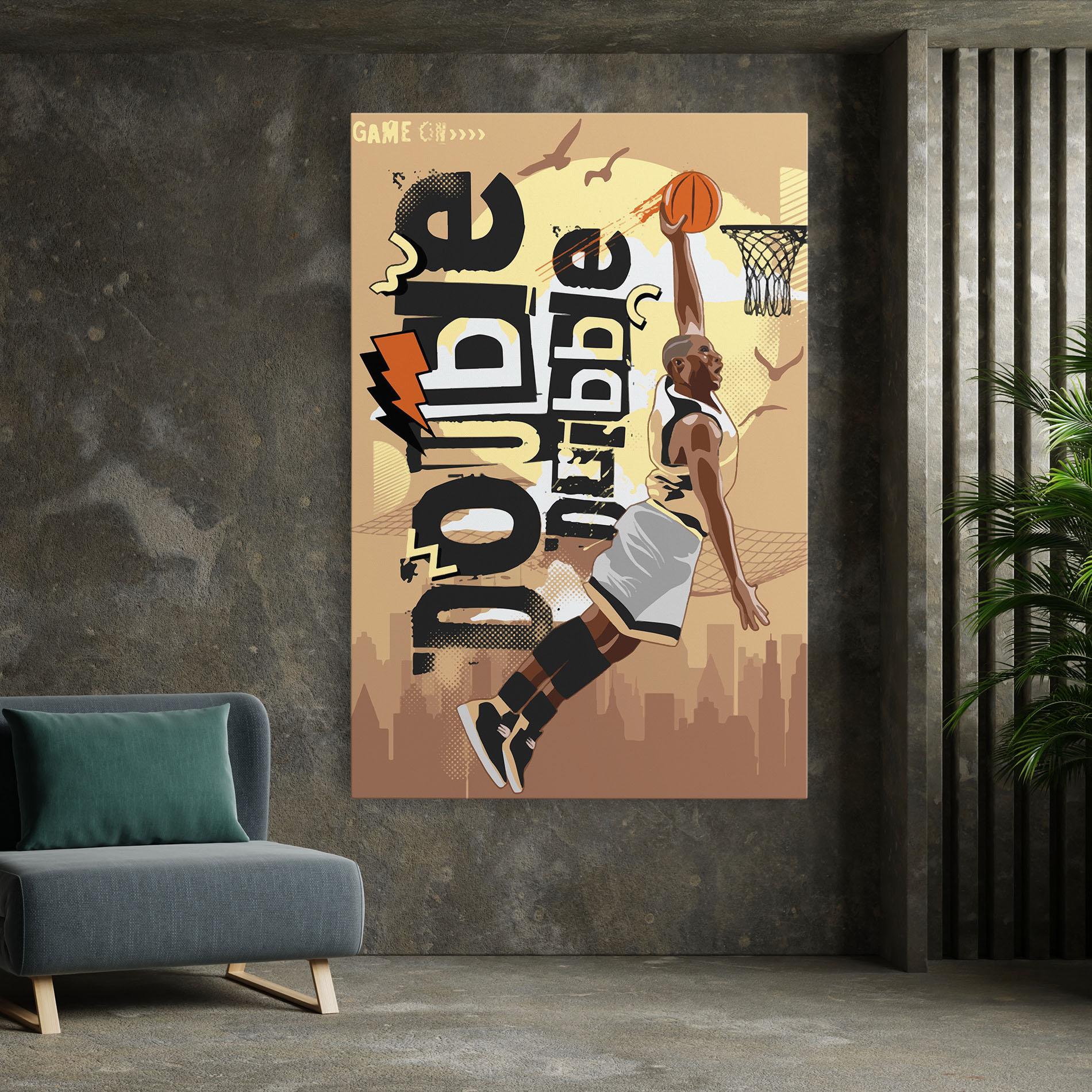 Vászonkép Double Dribble mockup 7