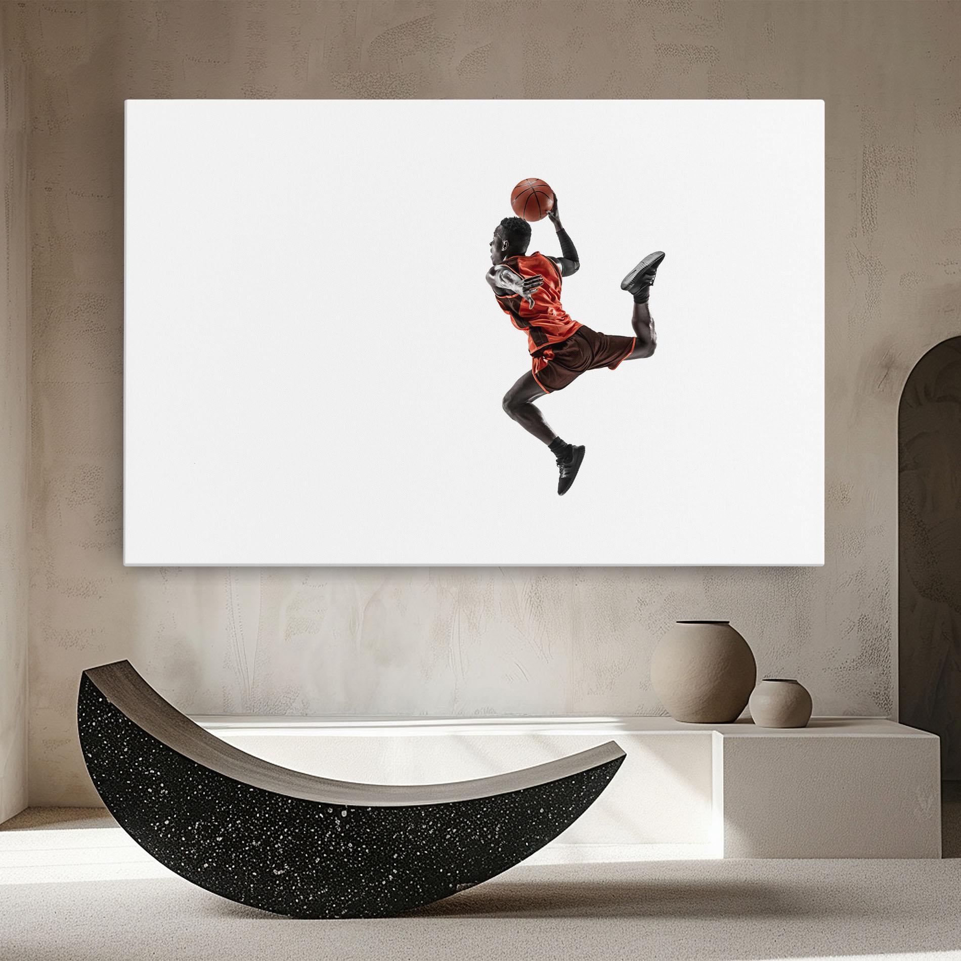 Vászonkép Basketball Player Flying mockup 8