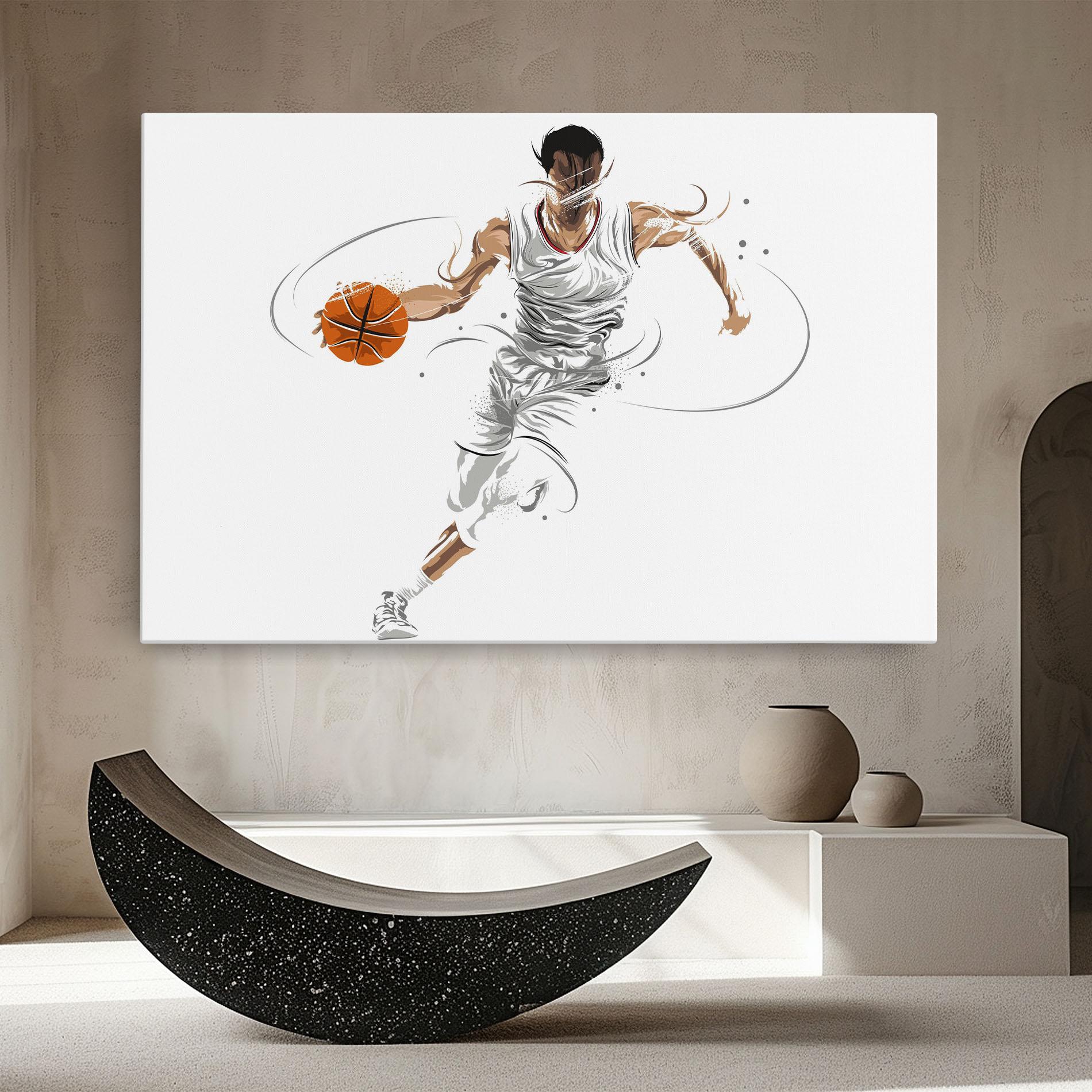 Vászonkép Dribbling Basketbal mockup 8