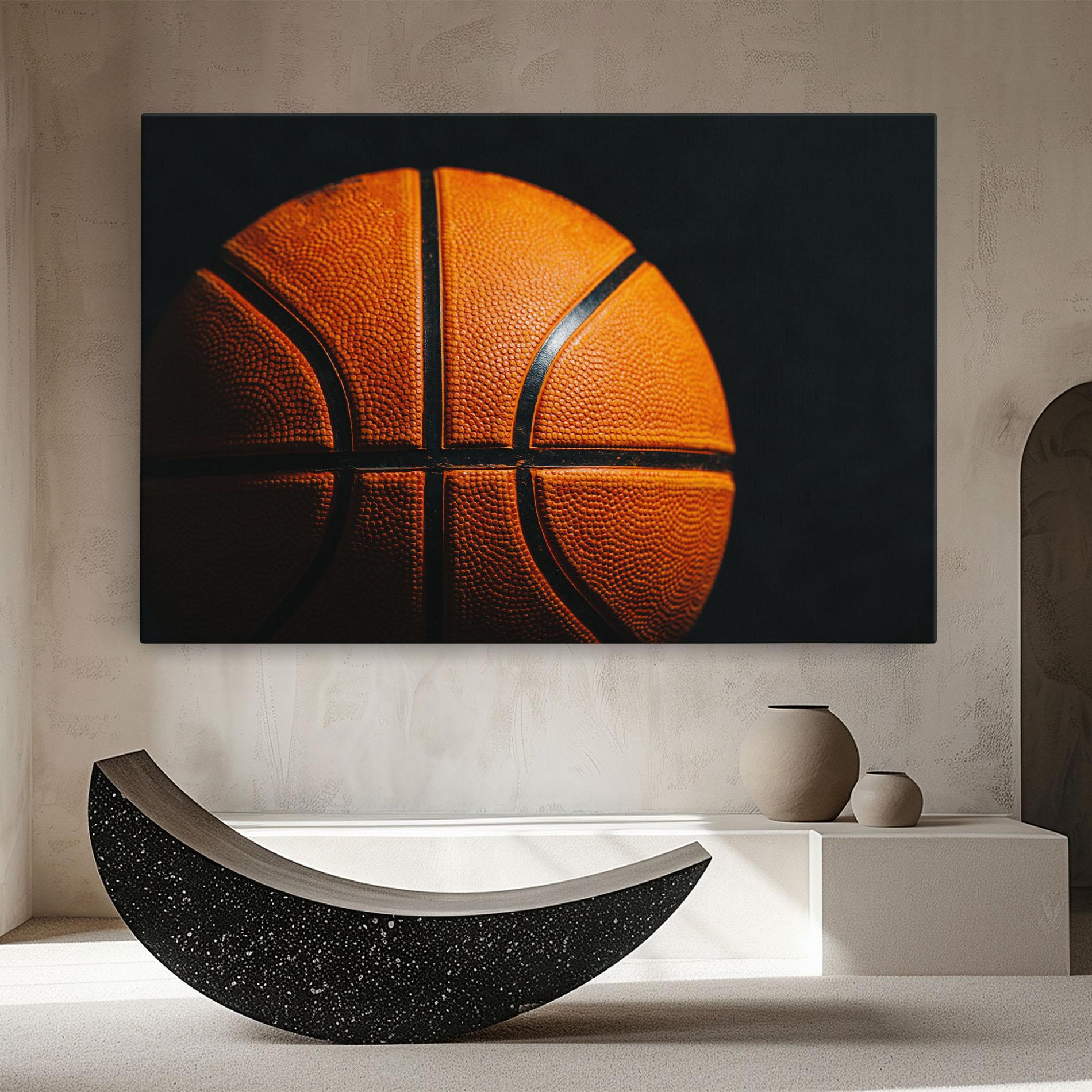 Vászonkép Orange Basketball mockup 8