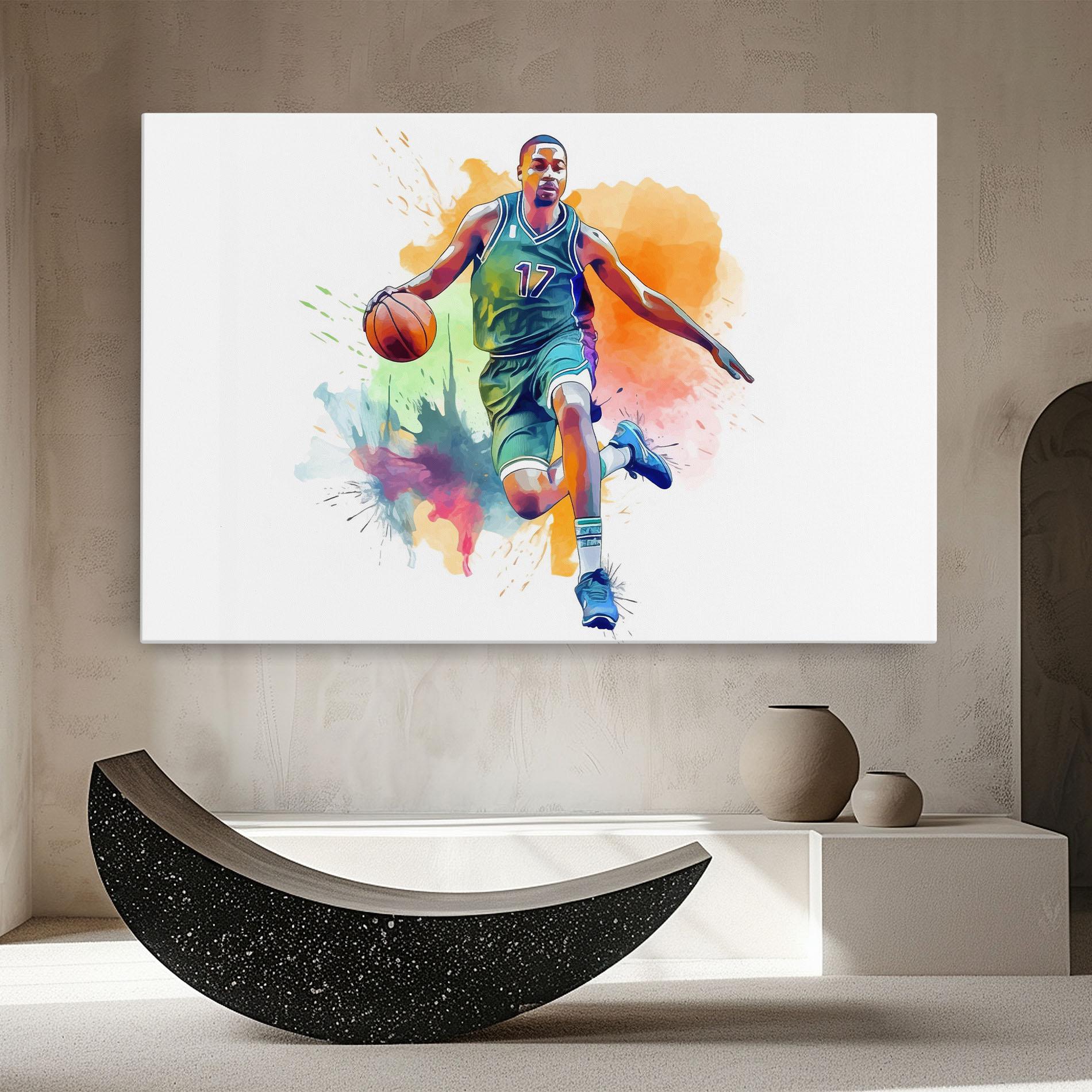 Vászonkép Playing Basket mockup 8