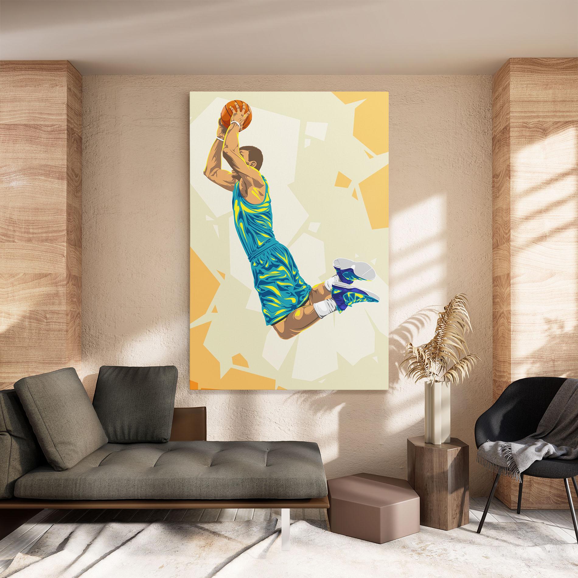 Vászonkép Basketball Dunk Pose mockup 8