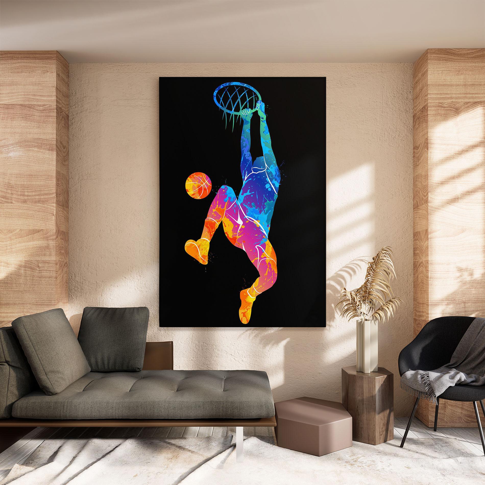 Vászonkép Blue Basket Hoop mockup 8