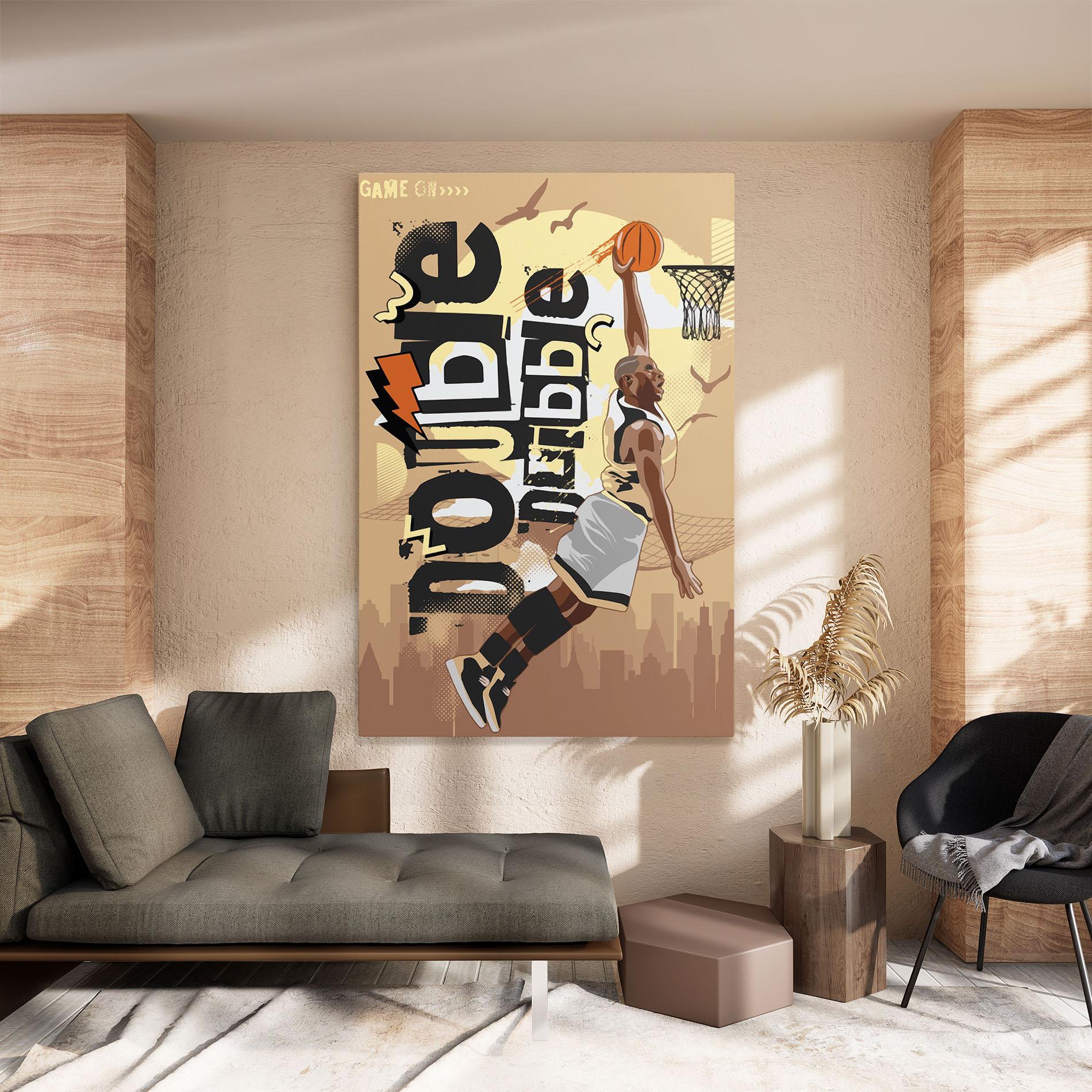 Vászonkép Double Dribble mockup 8