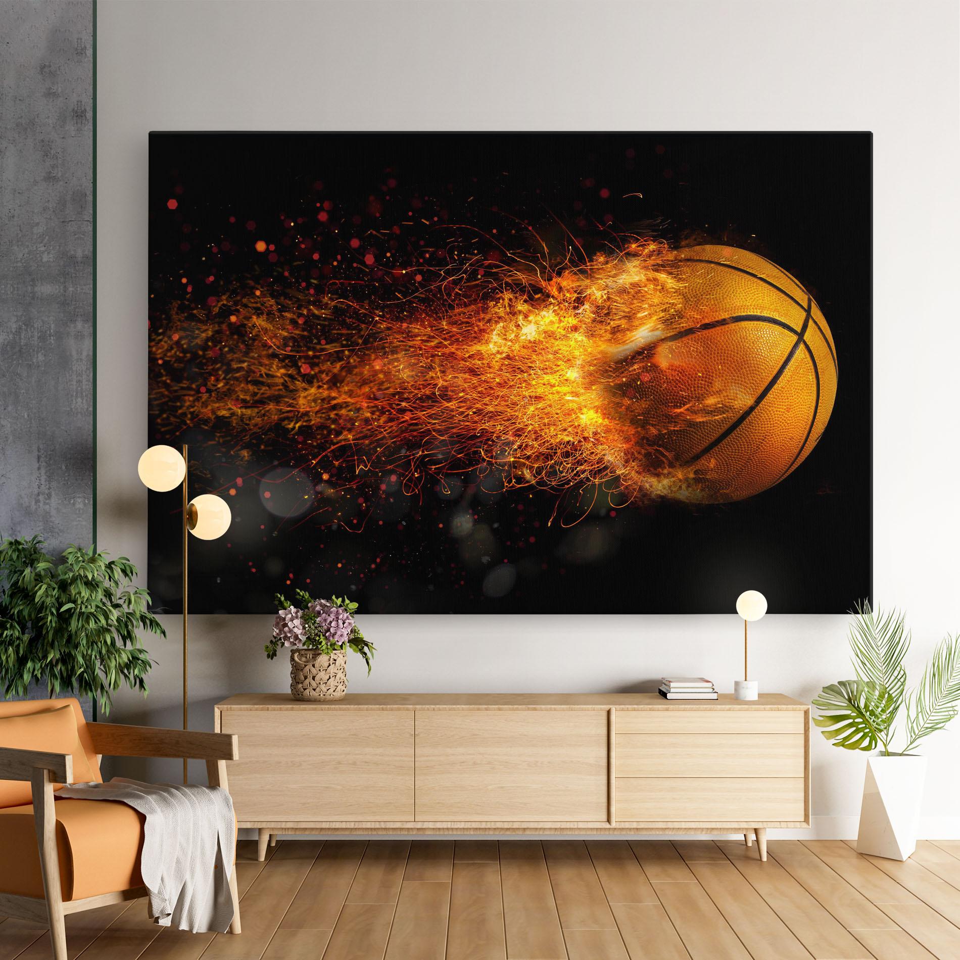 Vászonkép Basket Ball Flame mockup 9