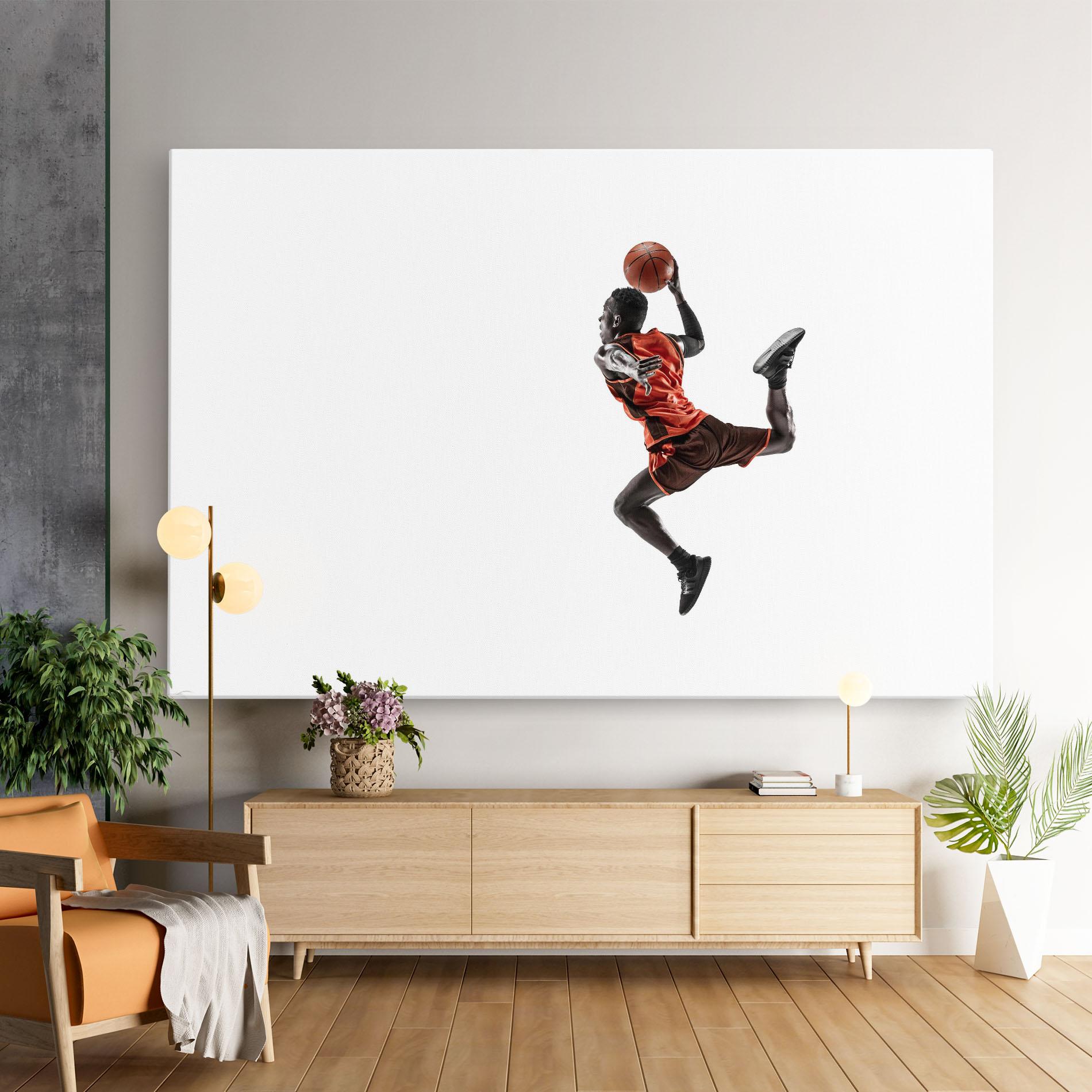 Vászonkép Basketball Player Flying mockup 9