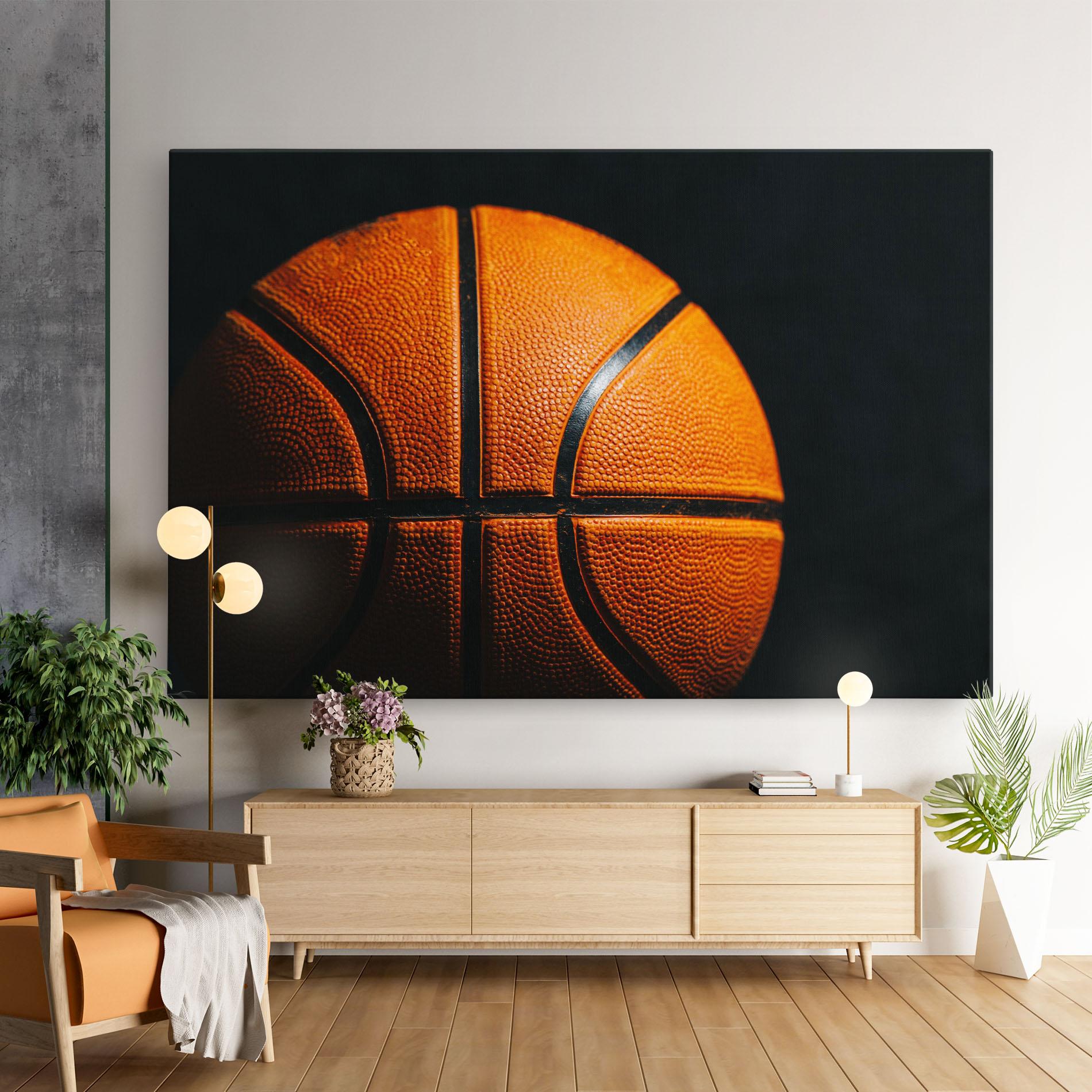 Vászonkép Orange Basketball mockup 9