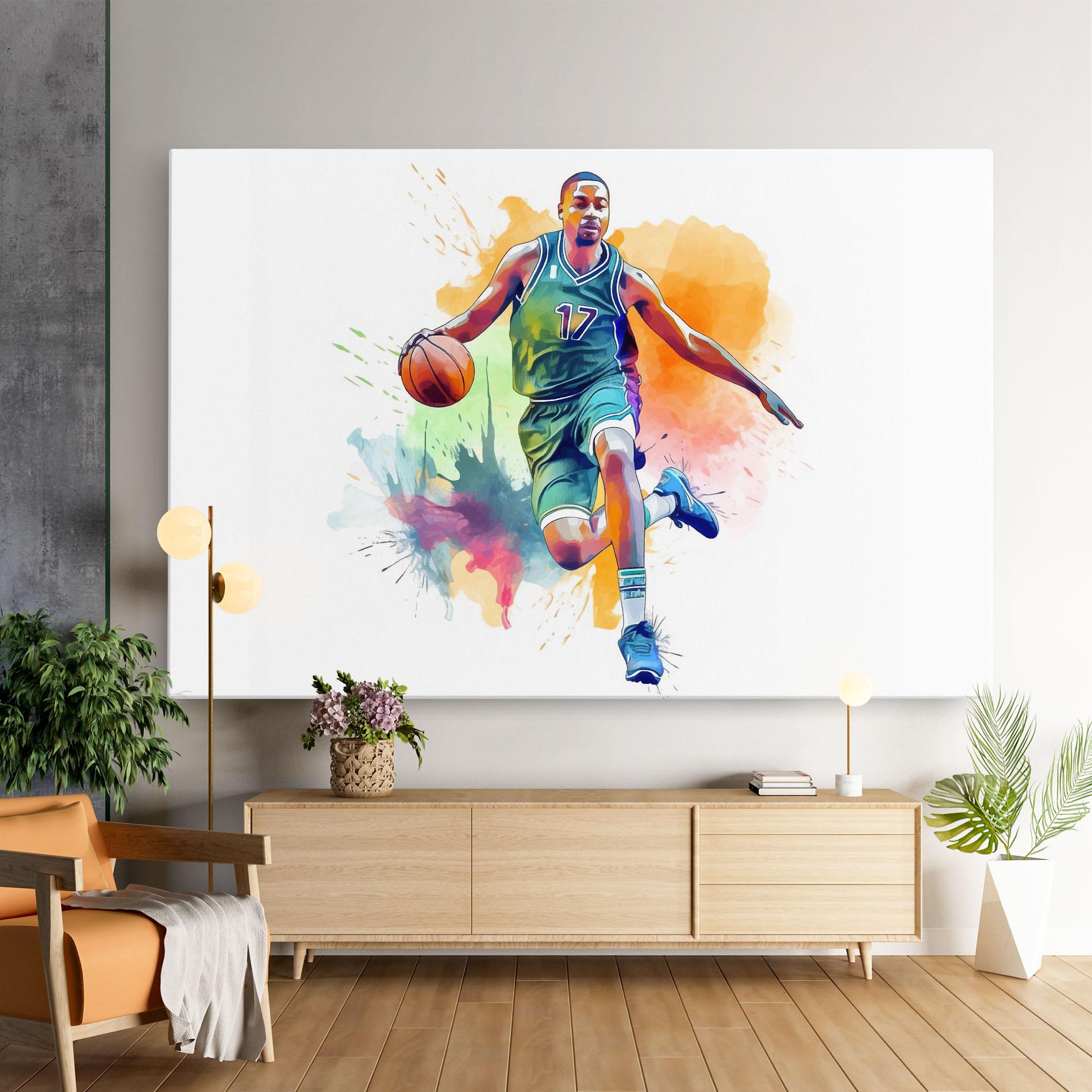Vászonkép Playing Basket mockup 9