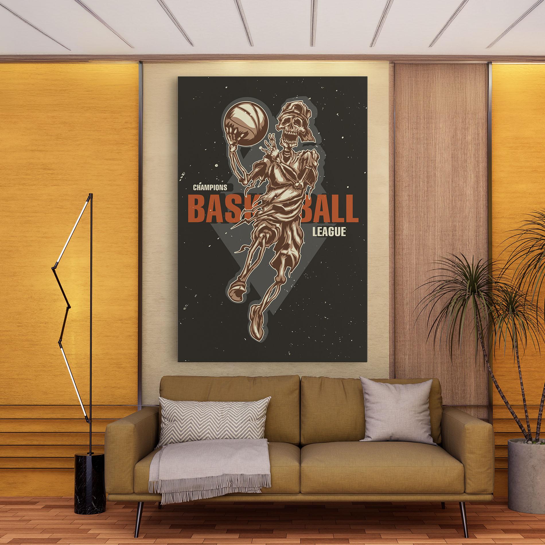 Vászonkép Basketball League mockup 9