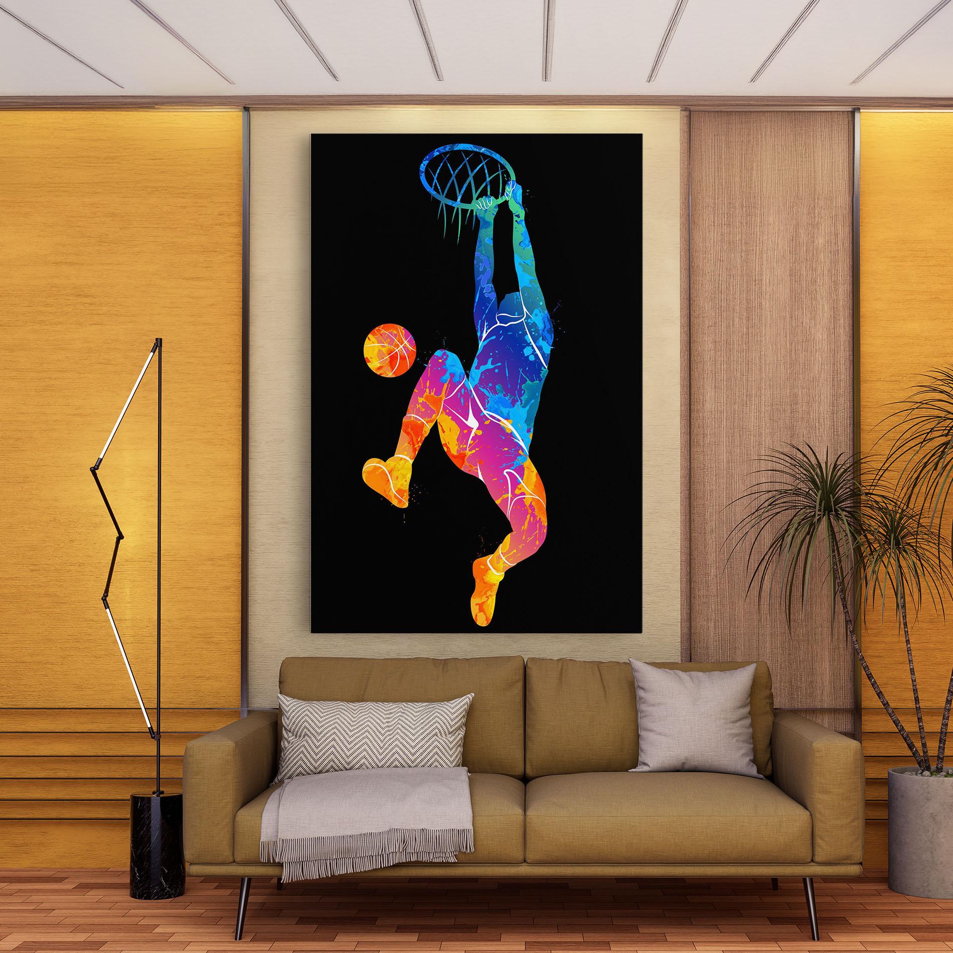 Vászonkép Blue Basket Hoop mockup 9