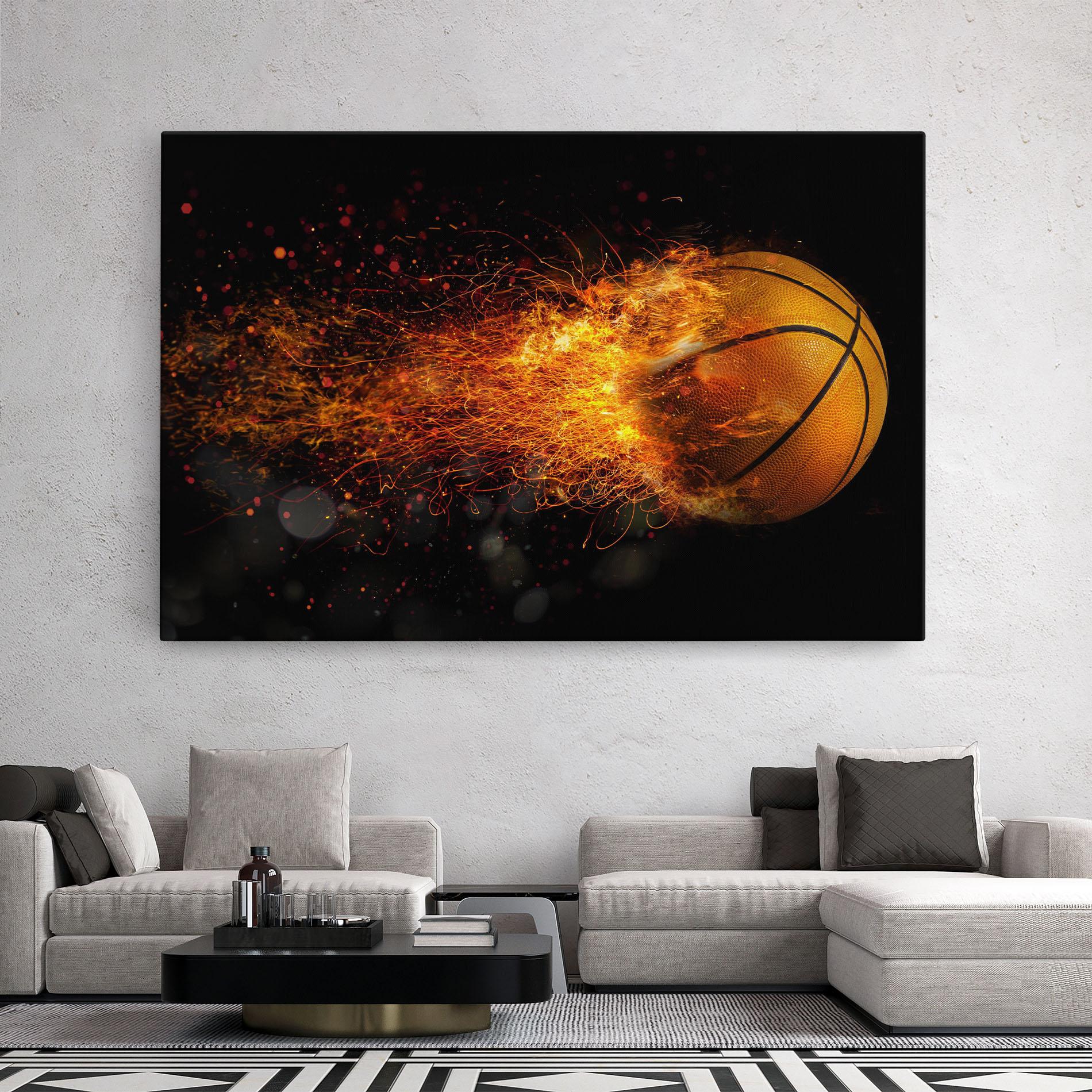 Vászonkép Basket Ball Flame mockup 2