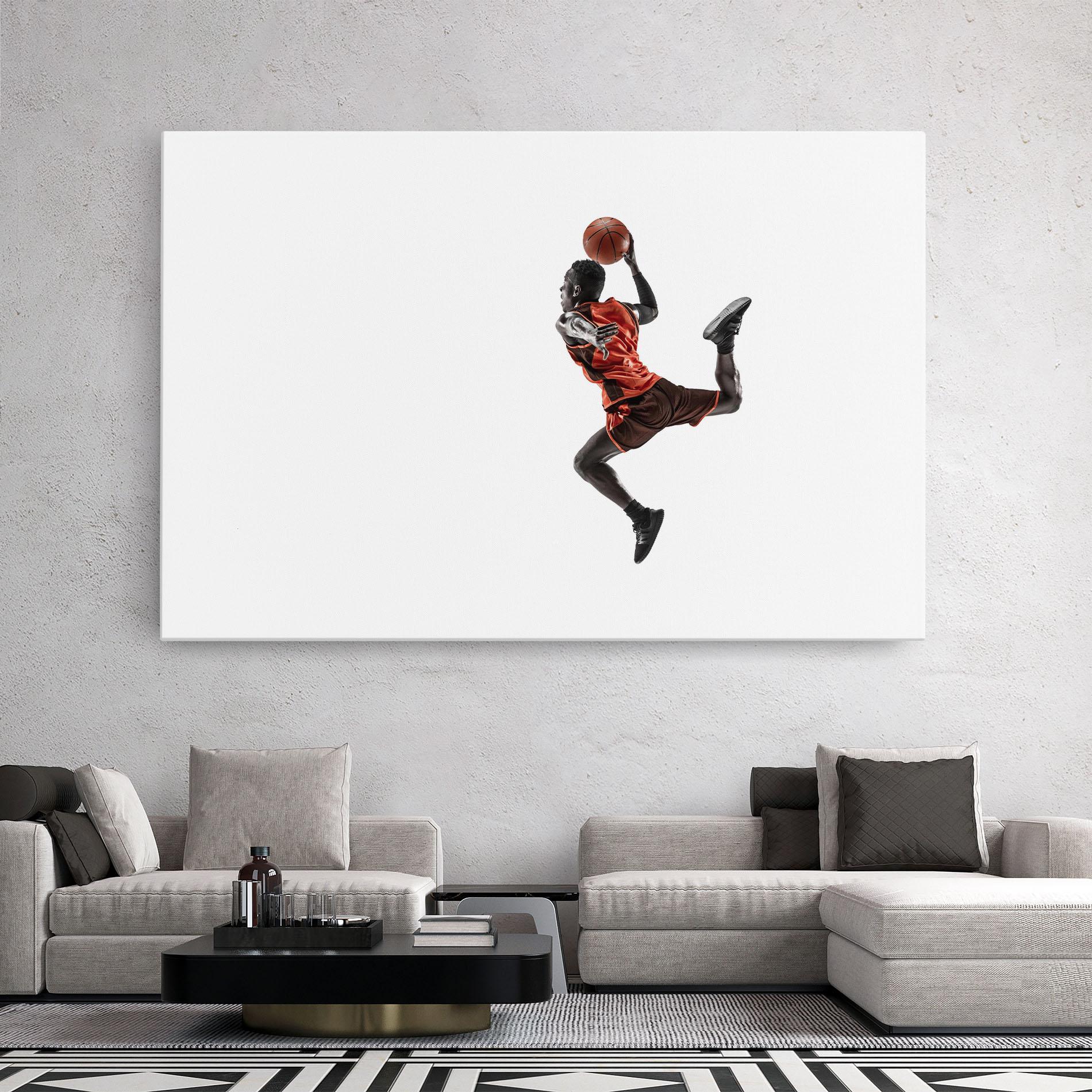 Vászonkép Basketball Player Flying mockup 2