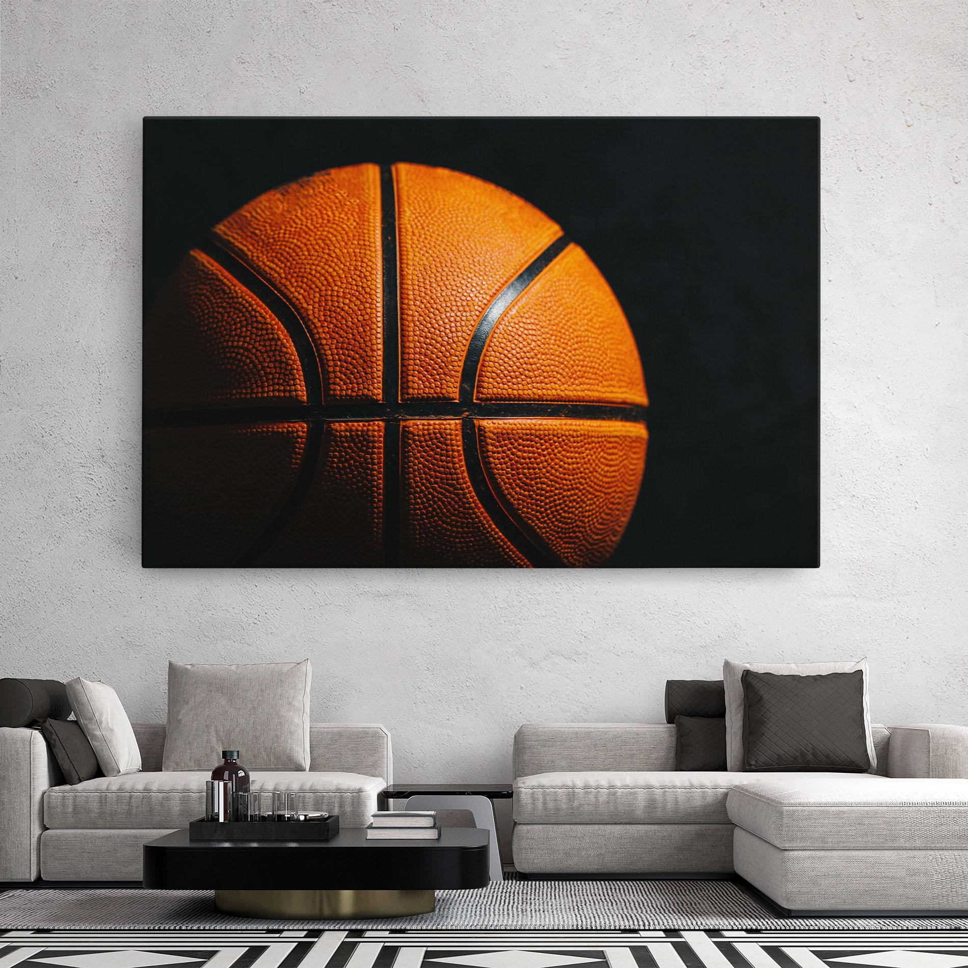 Vászonkép Orange Basketball mockup 2