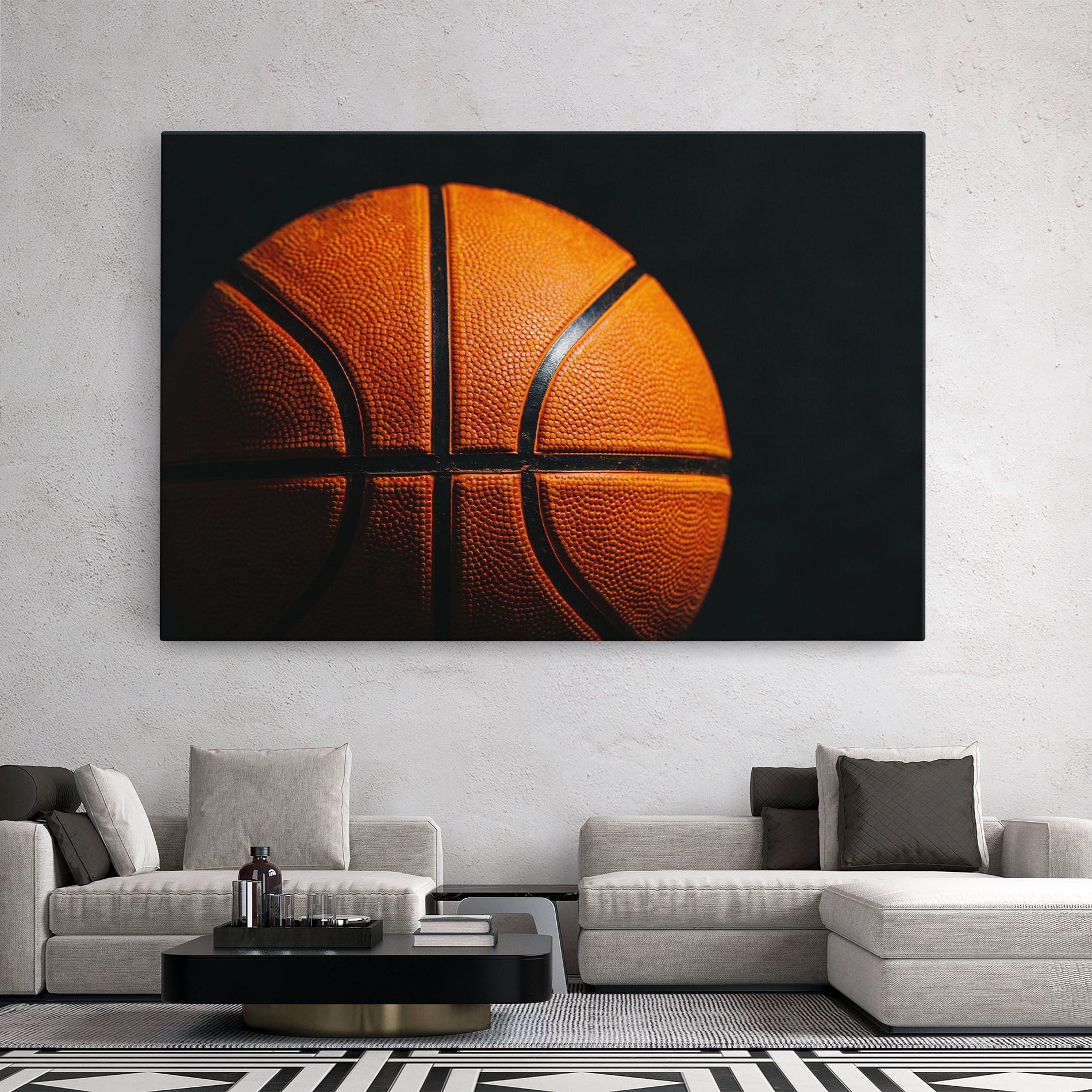 Orange Basketball mockup 2