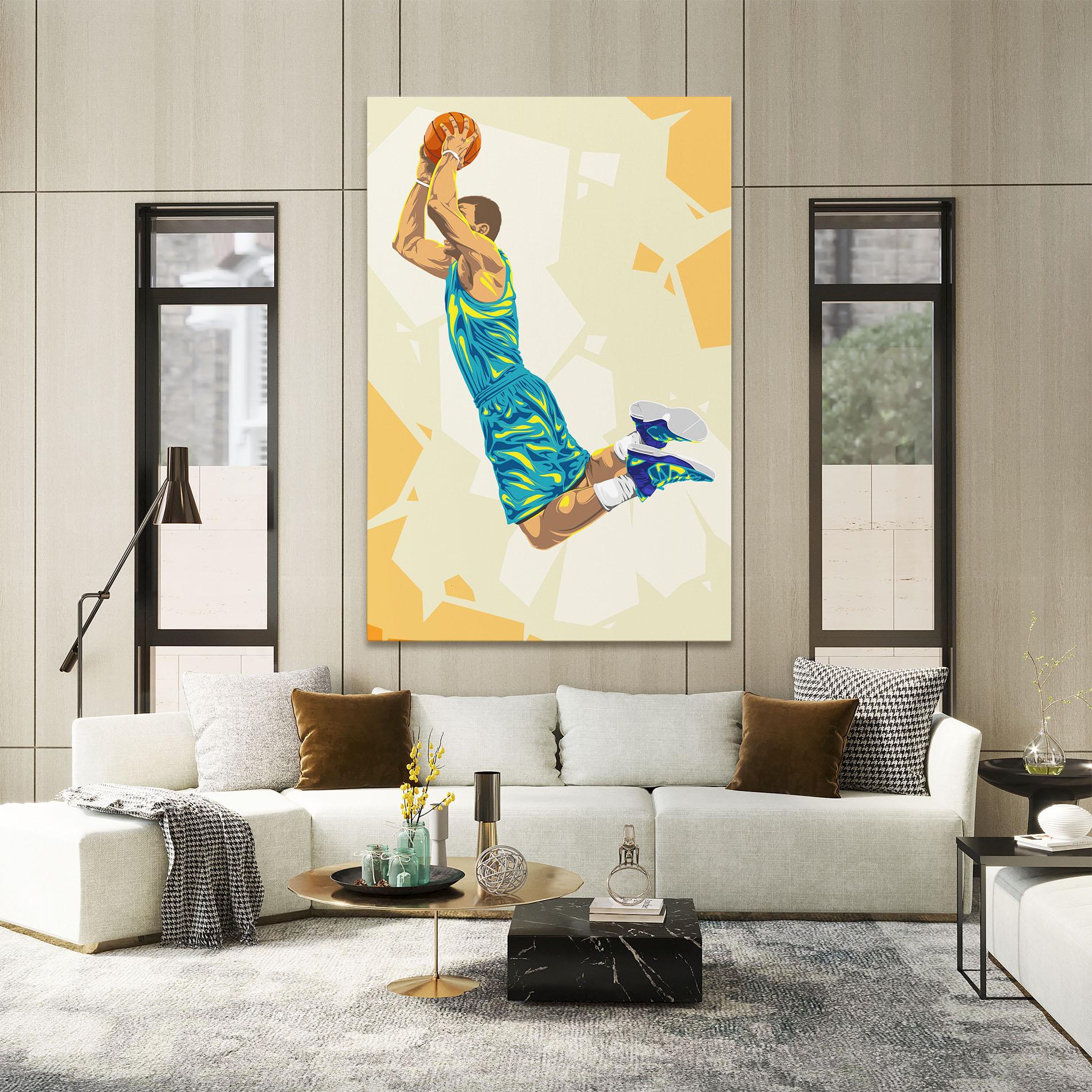 Vászonkép Basketball Dunk Pose mockup 2