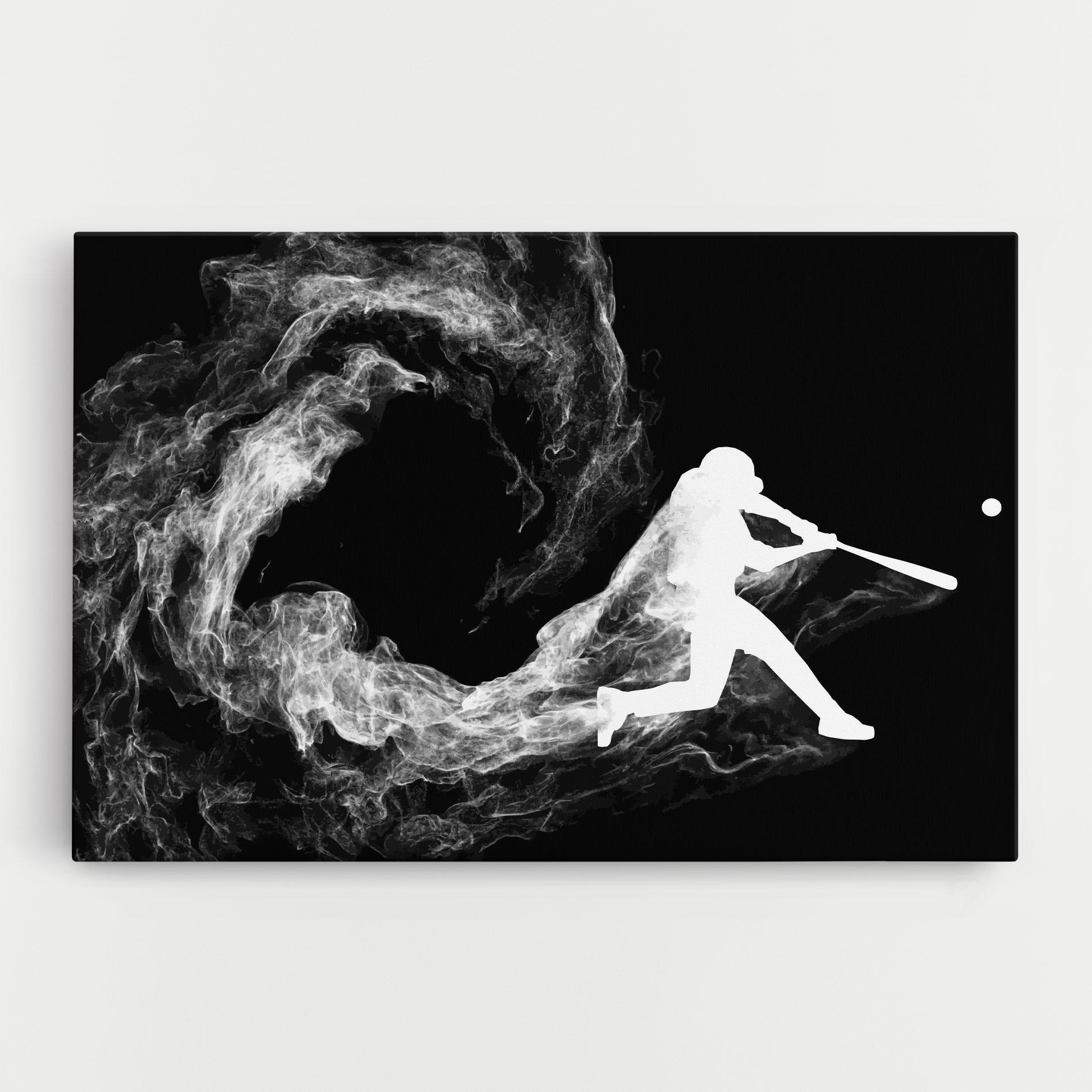 Vászonkép Baseball Smoke mockup 0