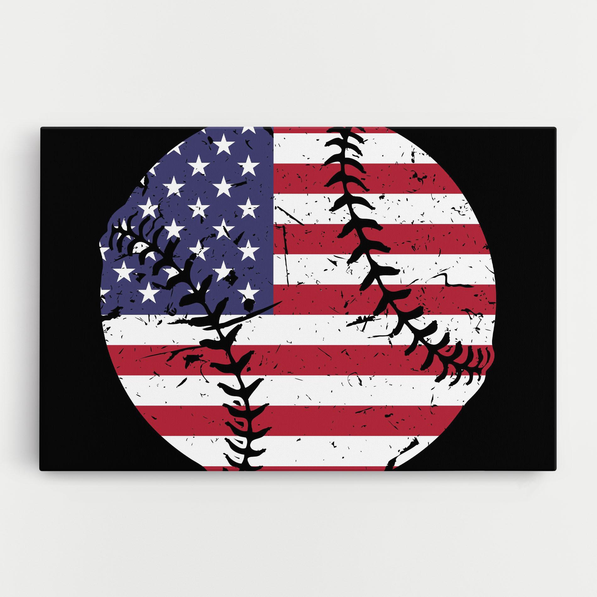 Vászonkép Baseball Usa mockup 0