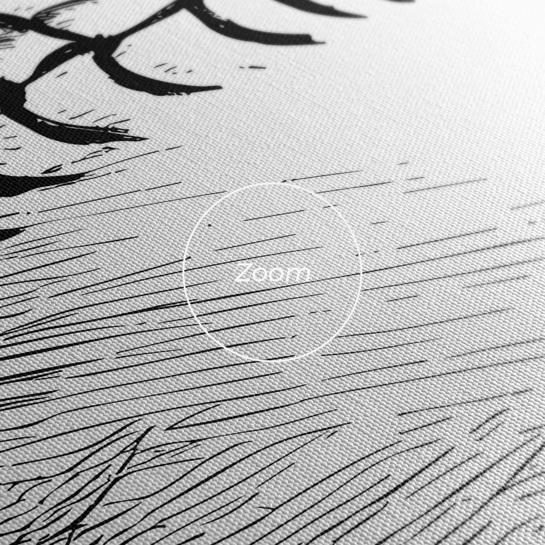 Vászonkép Baseball Black Line mockup 3