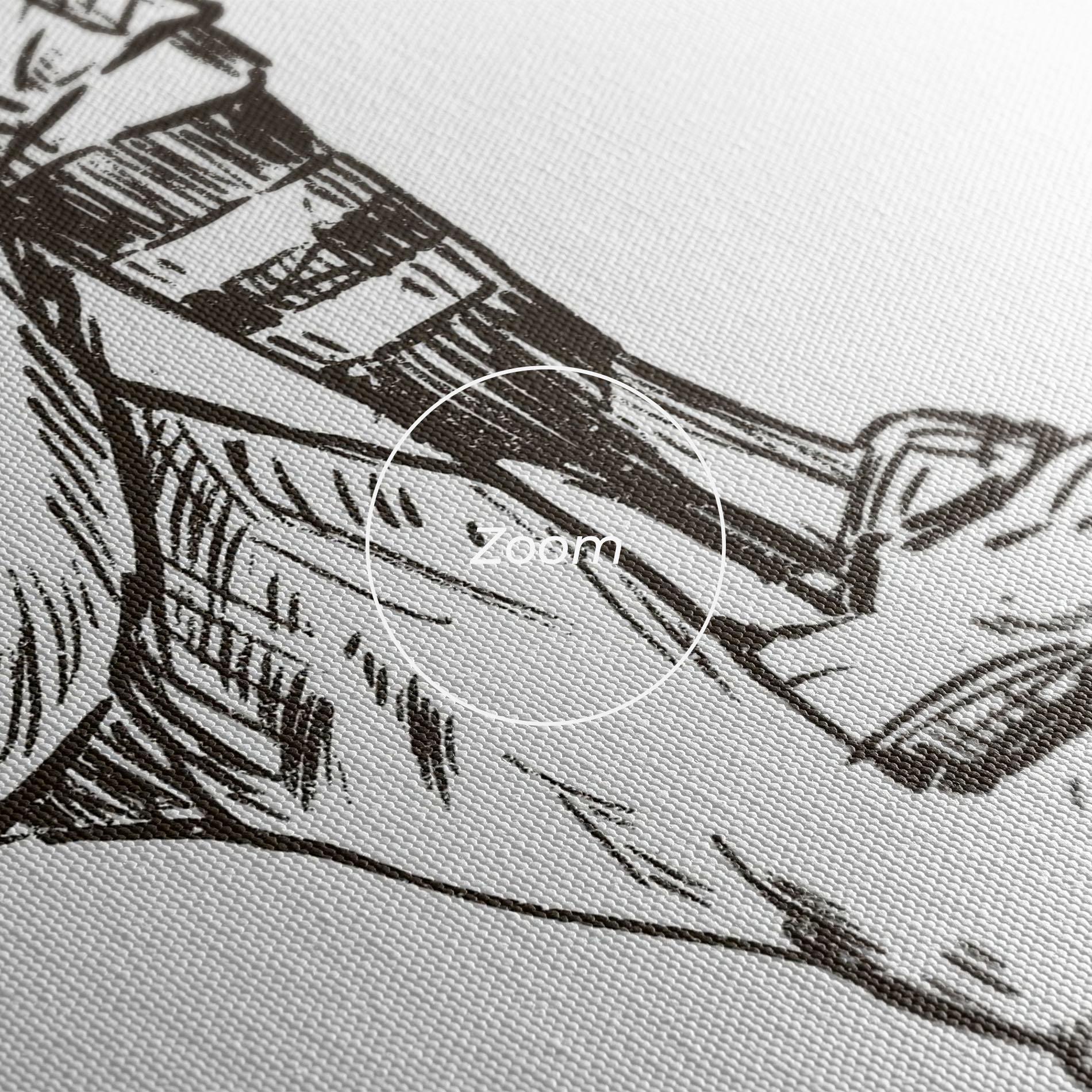 Vászonkép Baseball Player Line mockup 3