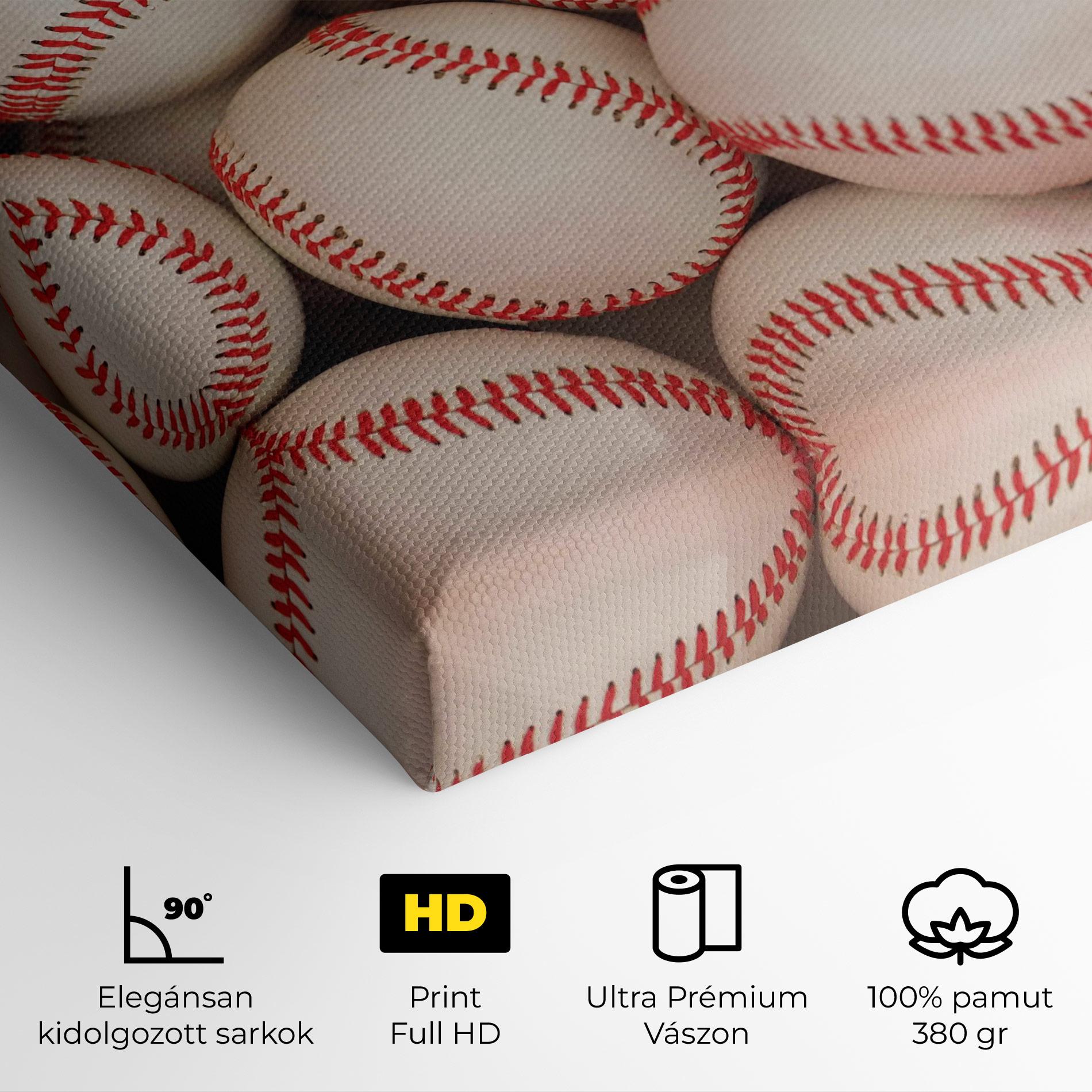 Vászonkép Baseball Balls Stack mockup 4