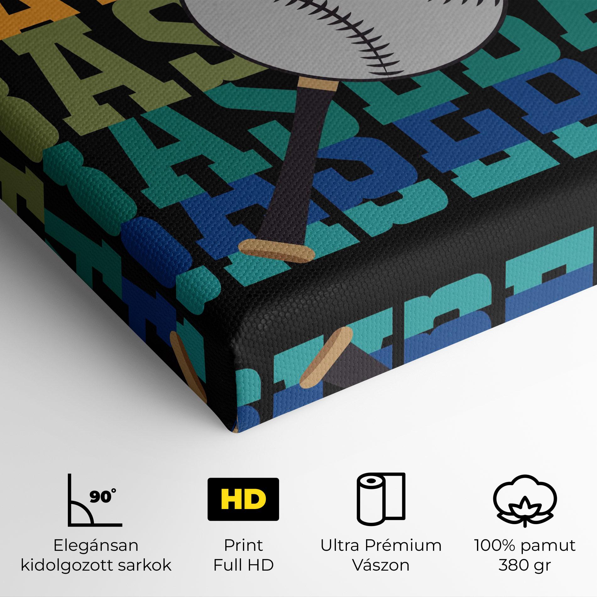Vászonkép Baseball Color mockup 4
