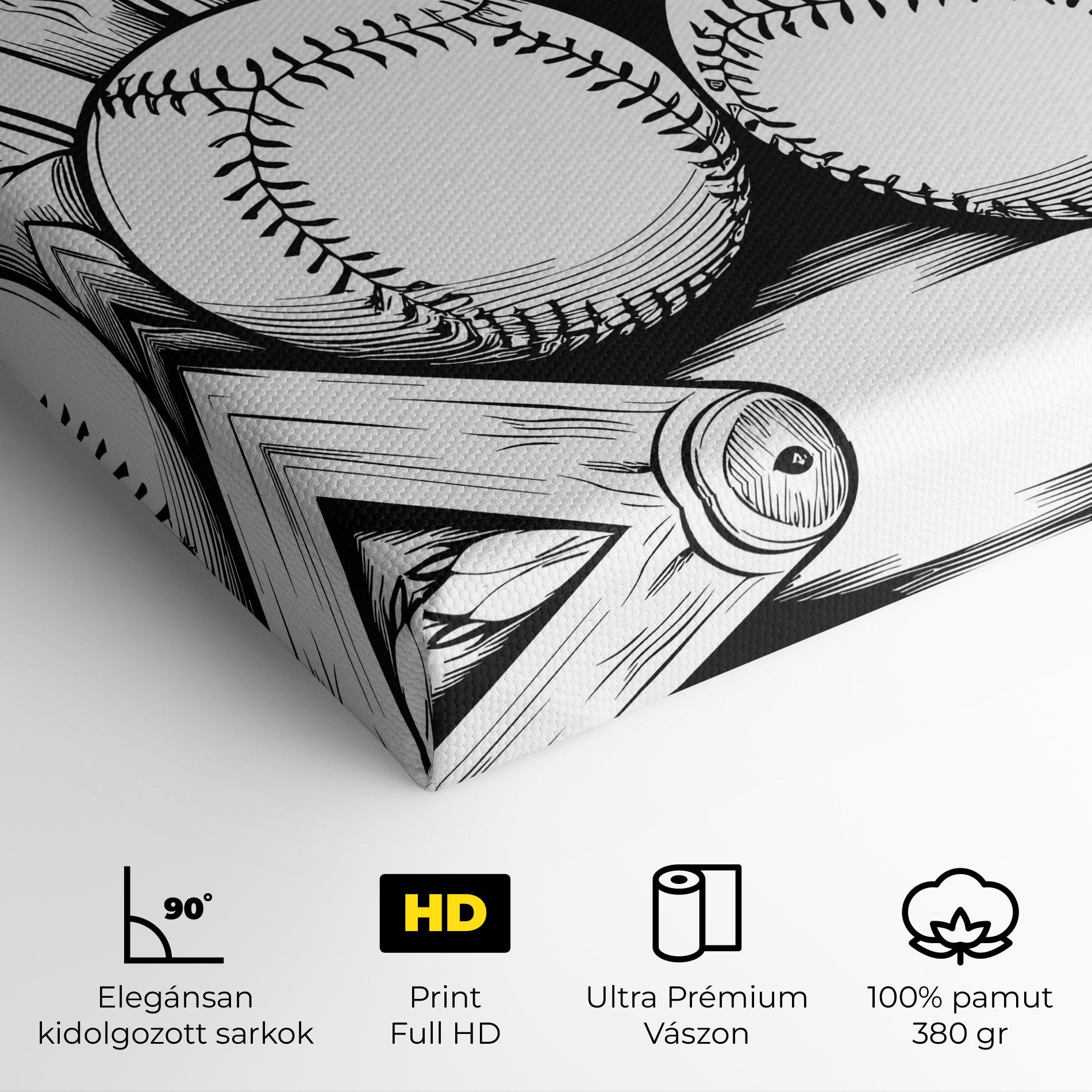 Vászonkép Big Baseball Ball mockup 4