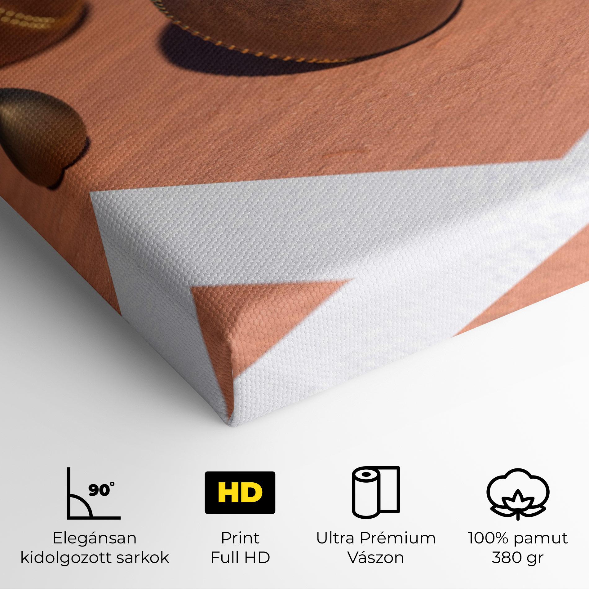 Vászonkép Brown Baseball Ball mockup 4