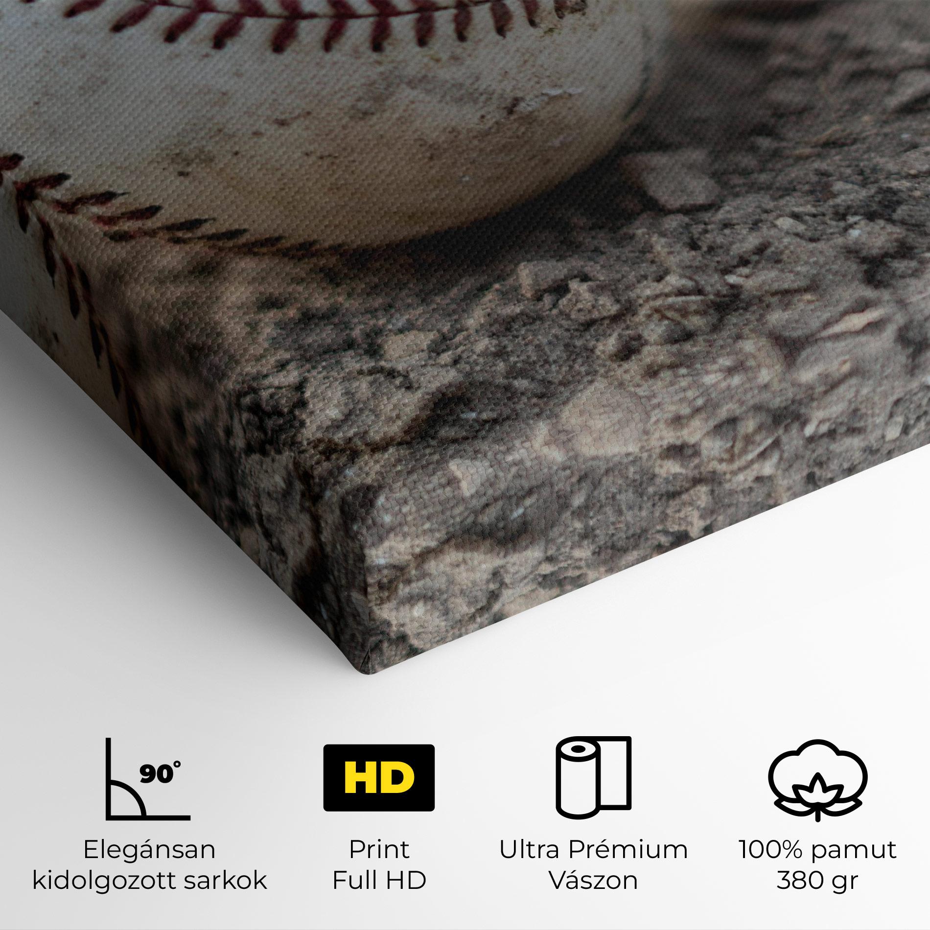 Vászonkép Dusty Baseball Ball mockup 4