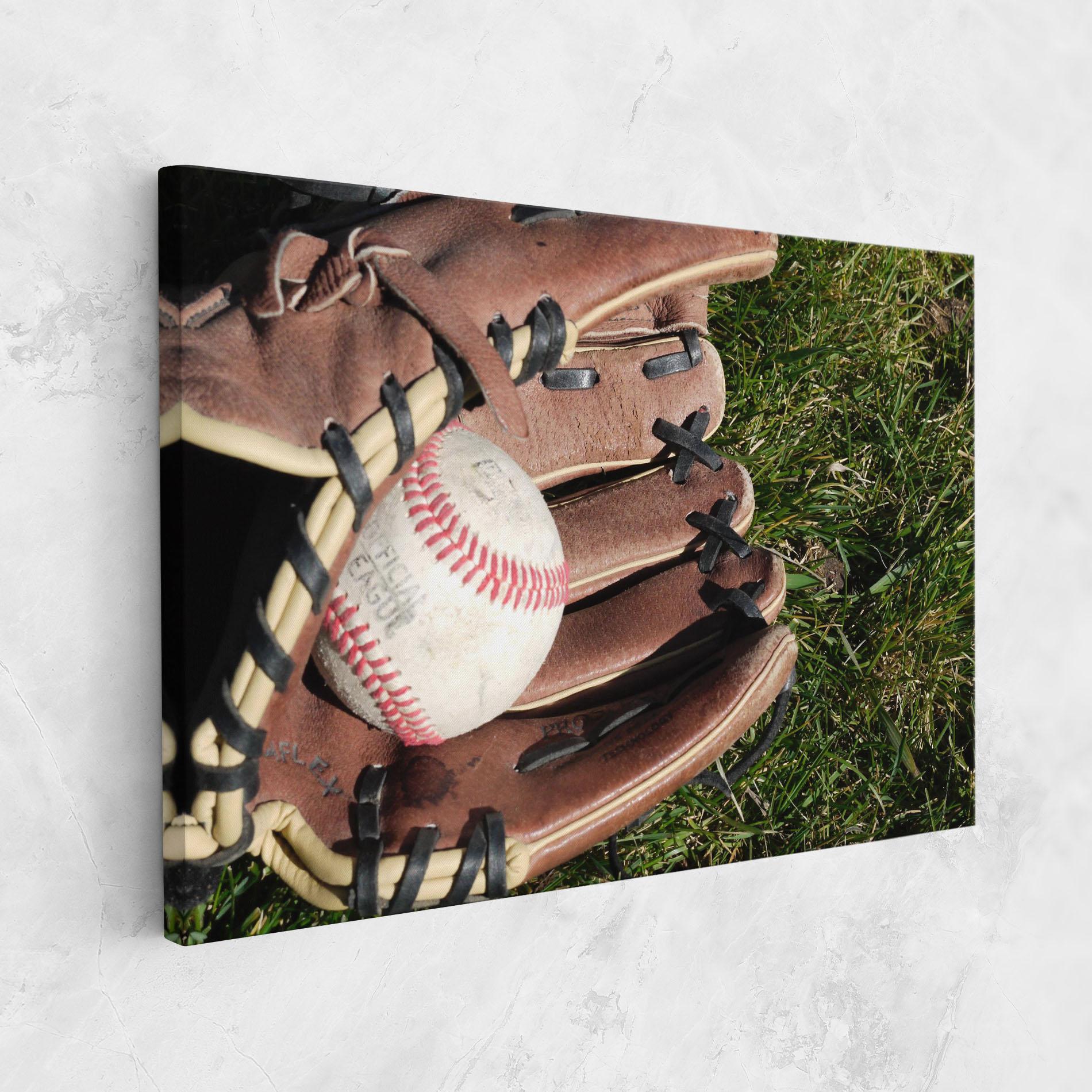 Vászonkép Brown Baseball Glove mockup 1