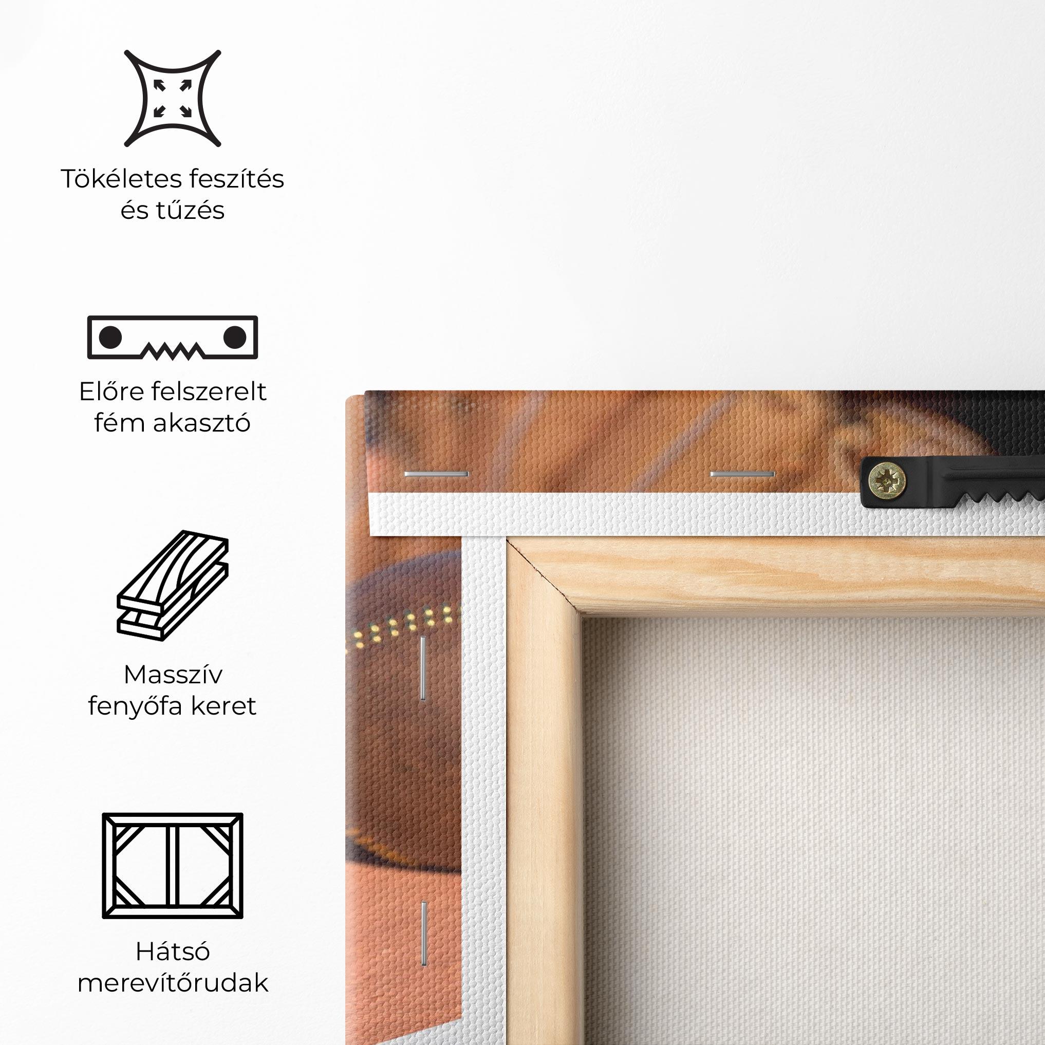 Vászonkép Brown Baseball Ball mockup 5