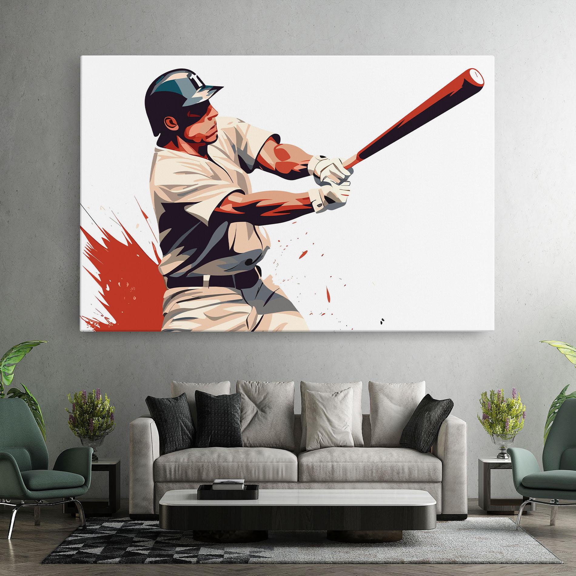 Vászonkép Baseball Red Art mockup 7